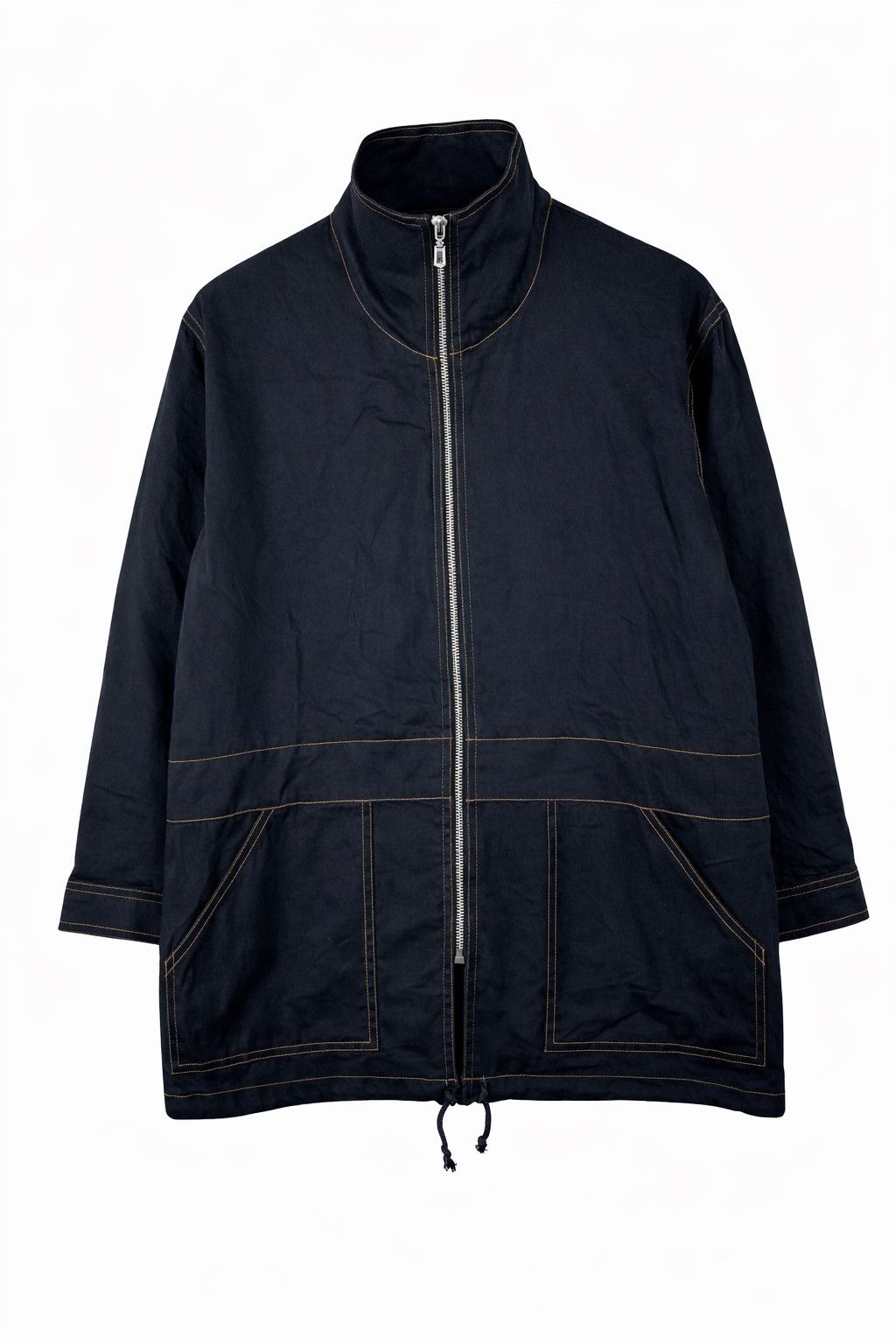 Japanese Brand Vintage Claudio Valentino Paris Black Zip Jacket Minimalist Size L / US 10 / IT 46 - 1 Thumbnail