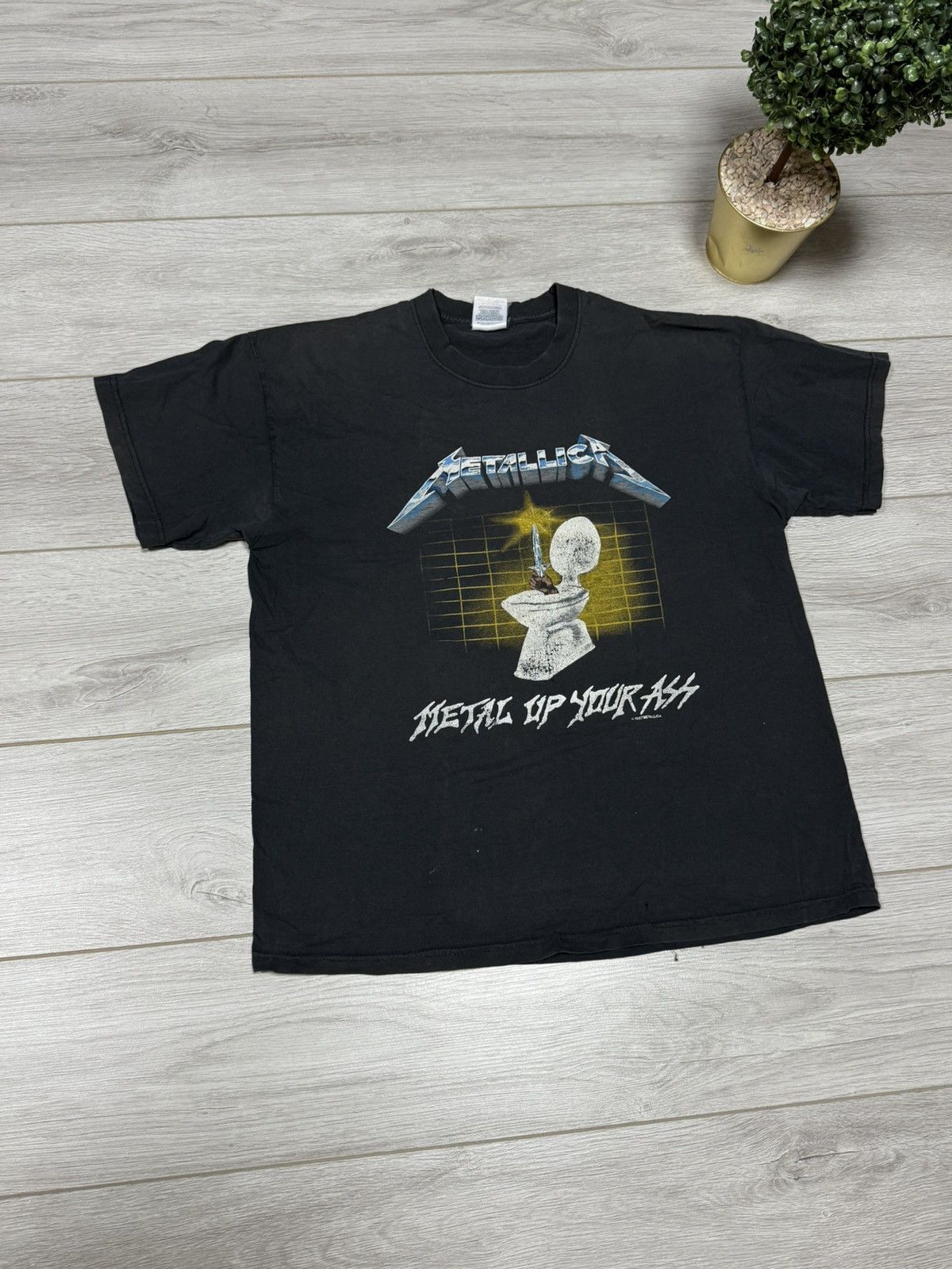 Metallica Vintage Metallica 1994 Metal Up Your Ass Tour Tee toilet Size US XL / EU 56 / 4 - 9 Thumbnail