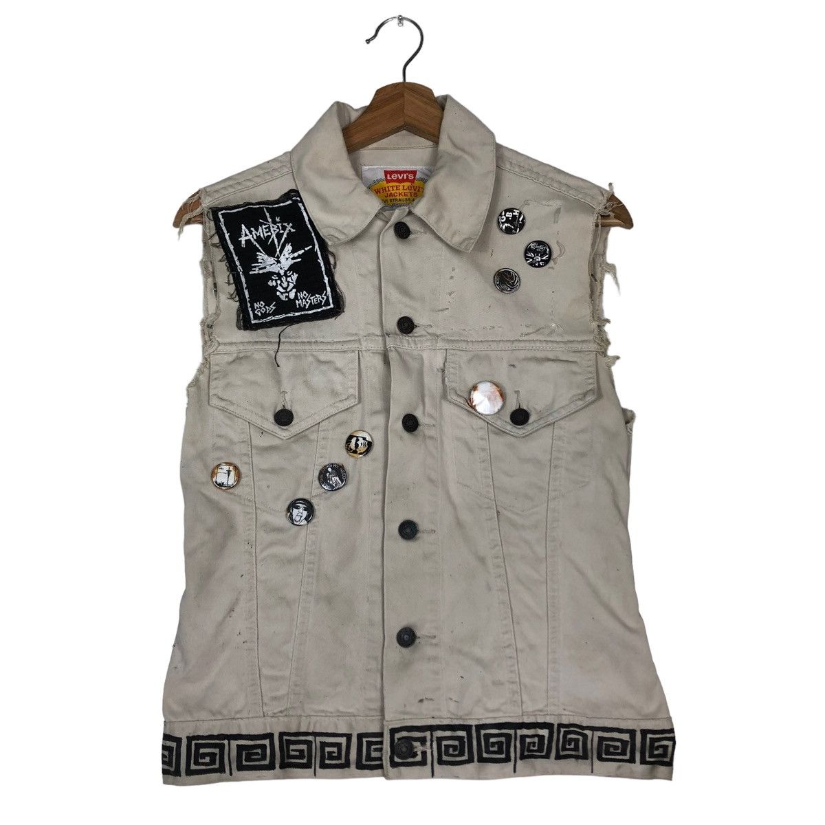 hot vintage tank top custom levi's biker bondage punk style