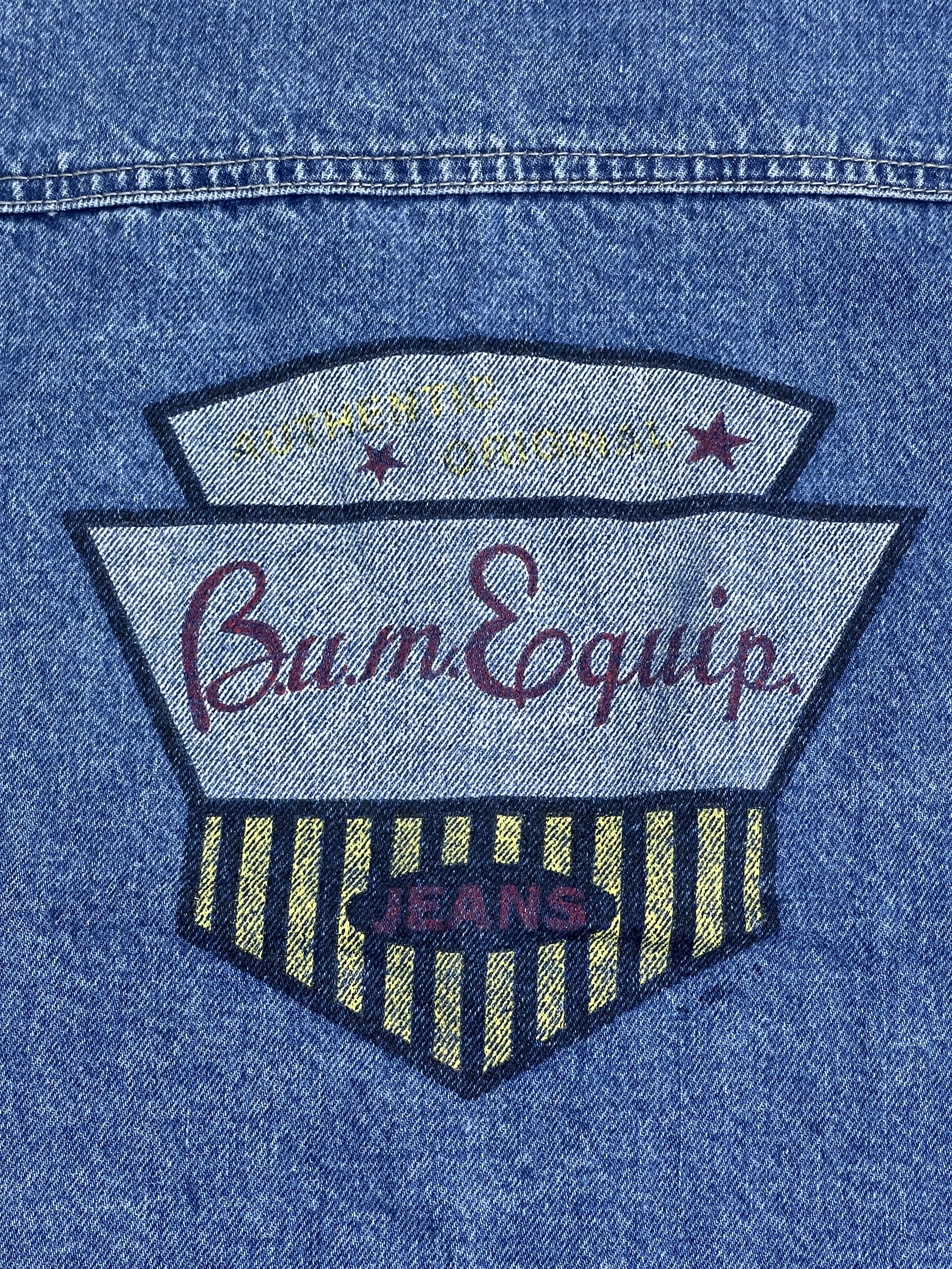 B.U.M Equipment Vintage B.U.M. Equipment Sleeveless Denim Jacket (XL) JK255 Size US XL / EU 56 / 4 - 2 Thumbnail