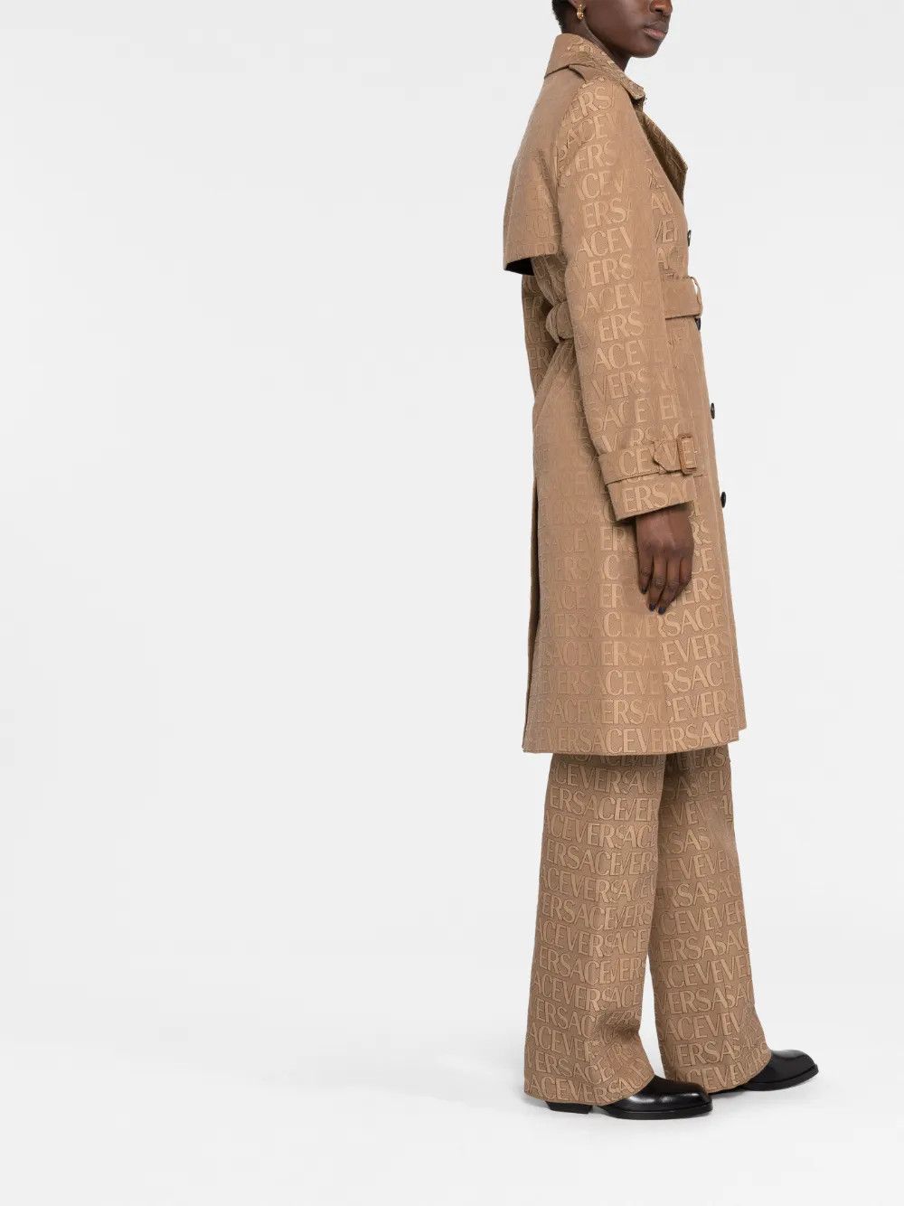 Versace o1y0226 Trench Coat in Camel Size S / US 4 / IT 40 - 4 Thumbnail