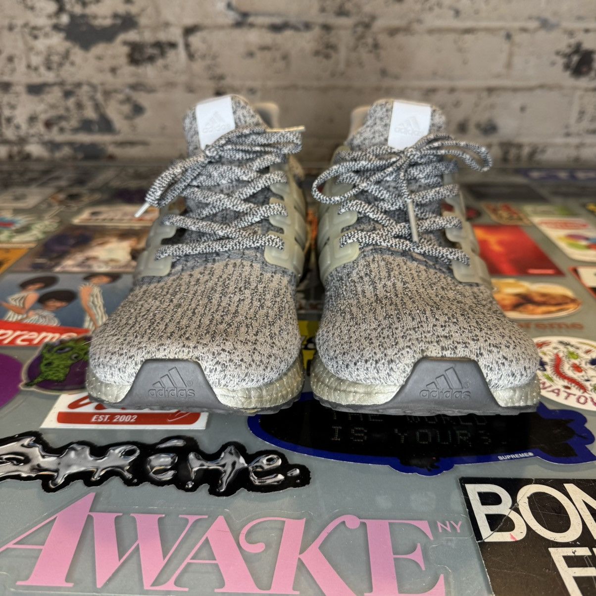 Adidas Adidas Ultra Boost 3.0 Silver Pack Sz 9.5 Used No Box Size US 9.5 / EU 42-43 - 4 Thumbnail