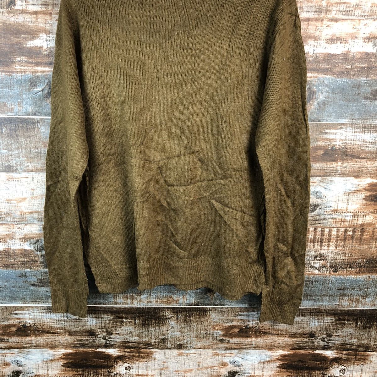 Homespun Knitwear × Japanese Brand A.V.V Homme Mickey Mouse Brown Knitwear #A2497 Size M / US 6-8 / IT 42-44 - 14 Thumbnail
