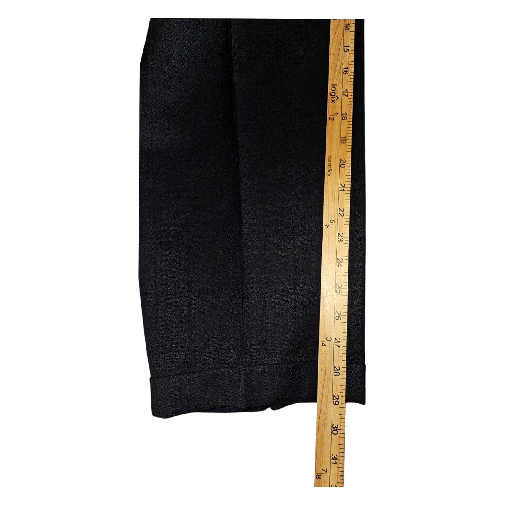 Vintage Sartoria Pasini Dress Mens 36R Black Pants Men Wool Dresswear Workwear Size US 36 / EU 52 - 4 Thumbnail