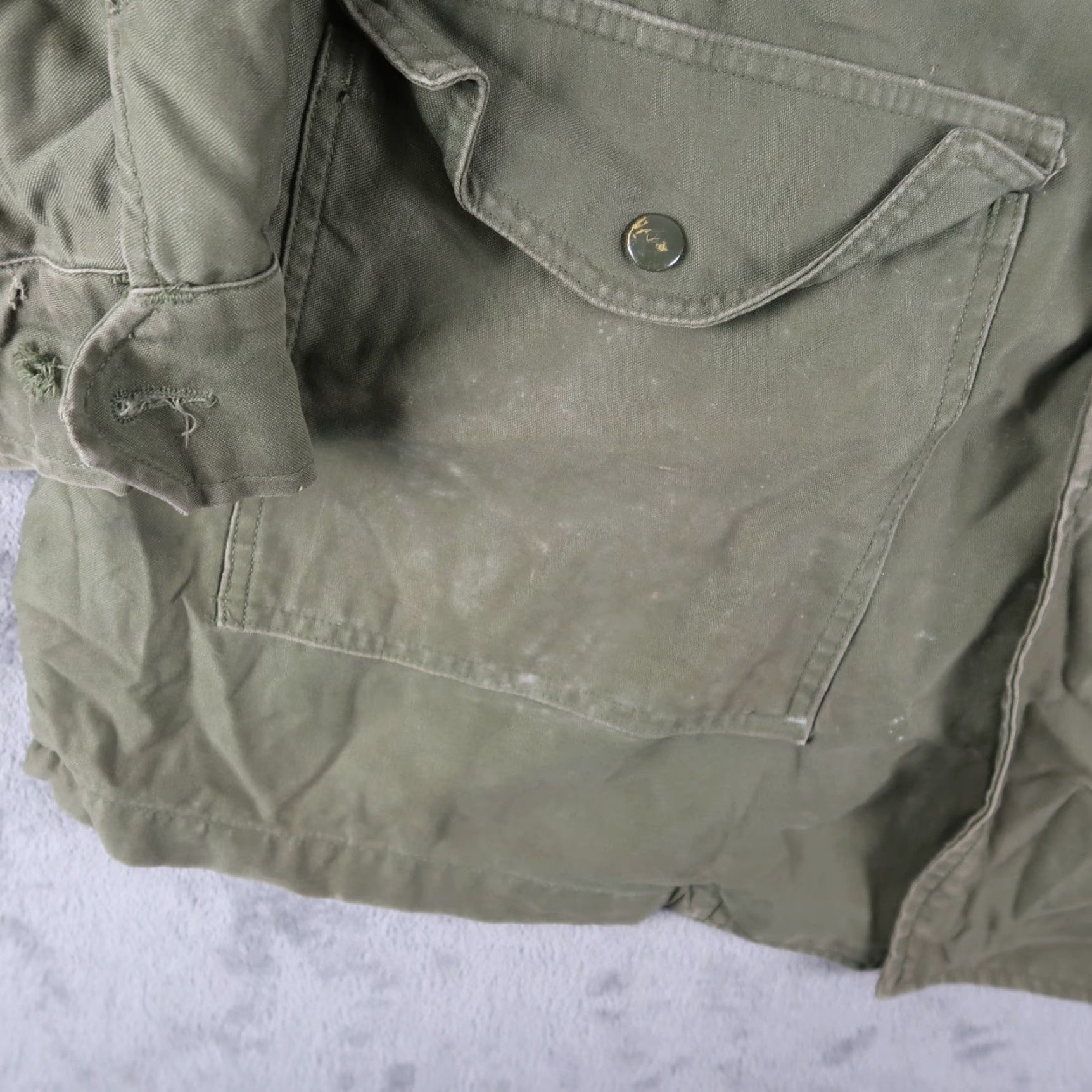 Vintage VINTAGE USAF Vietnam 60s Field Jacket Wind-Resistant OG 107 M Long Military Jacket Military Green Mens Jacket Size US M / EU 48-50 / 2 - 7 Thumbnail
