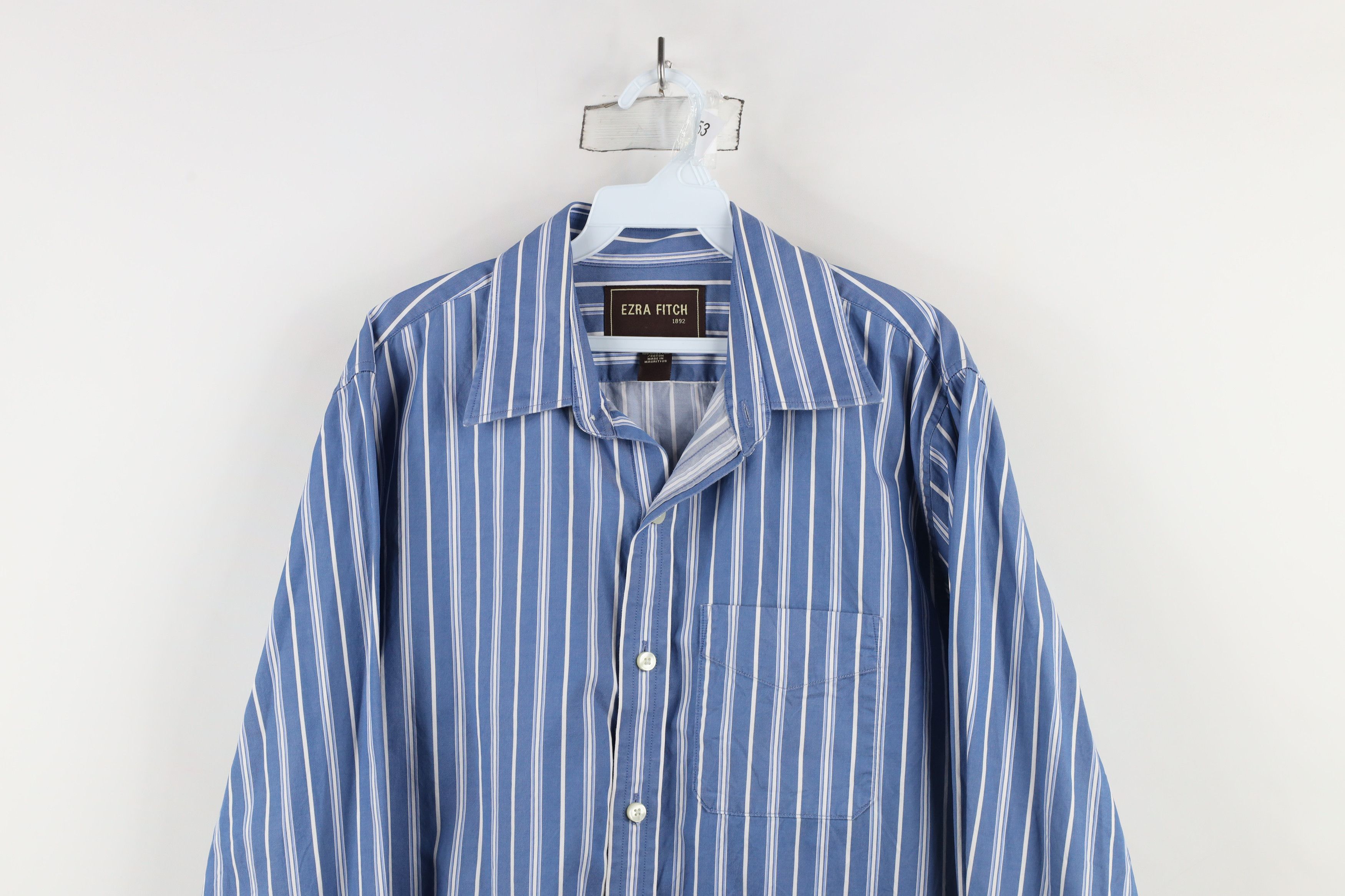 Abercrombie & Fitch × Vintage Vintage Abercrombie & Fitch Ezra Fitch Striped Button Shirt Size US XL / EU 56 / 4 - 2 Thumbnail