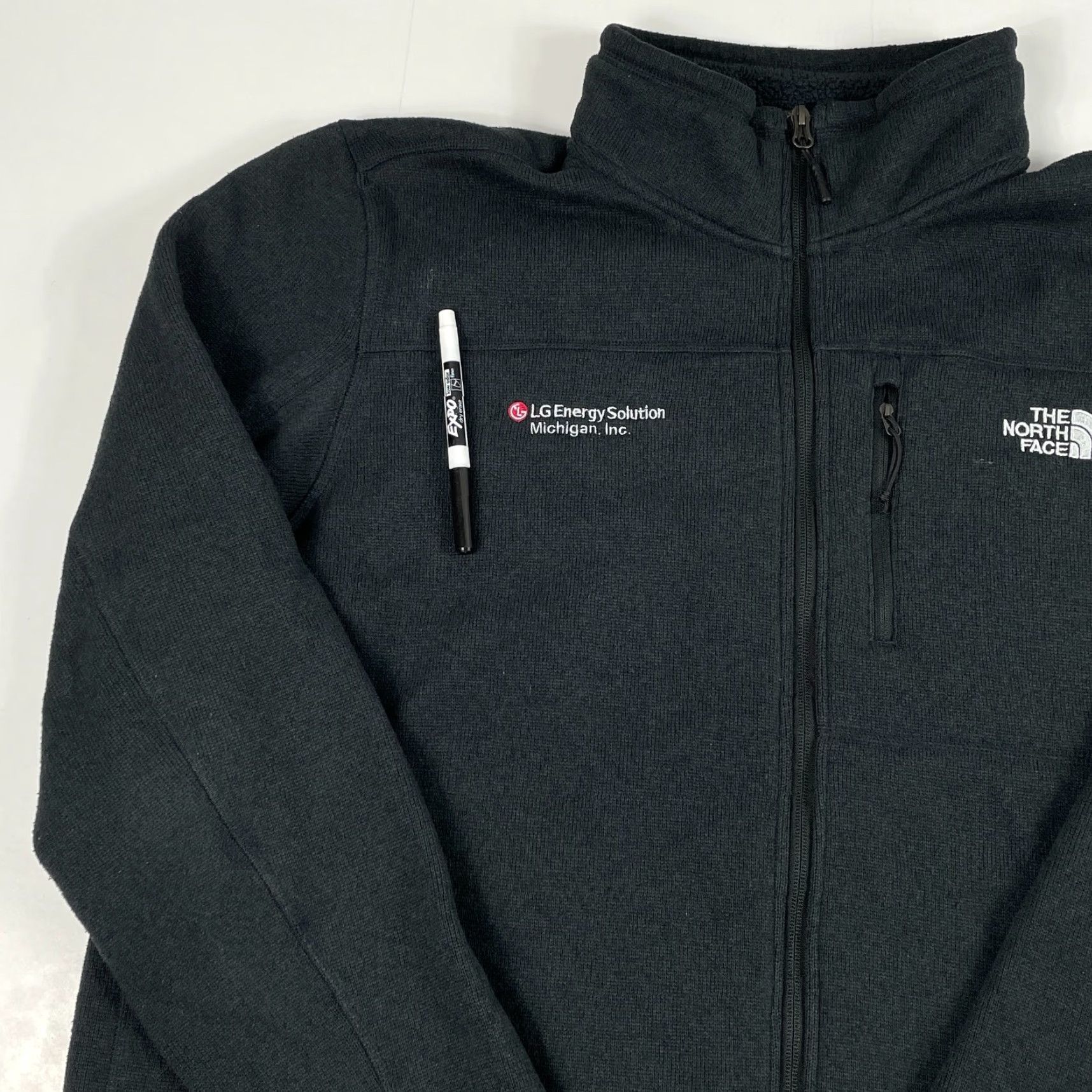 The North Face The North Face Jacket Mens 2XL XXL Black Gordon Lyons Full Zip Fleece Hiking Ski Size US XXL / EU 58 / 5 - 2 Thumbnail