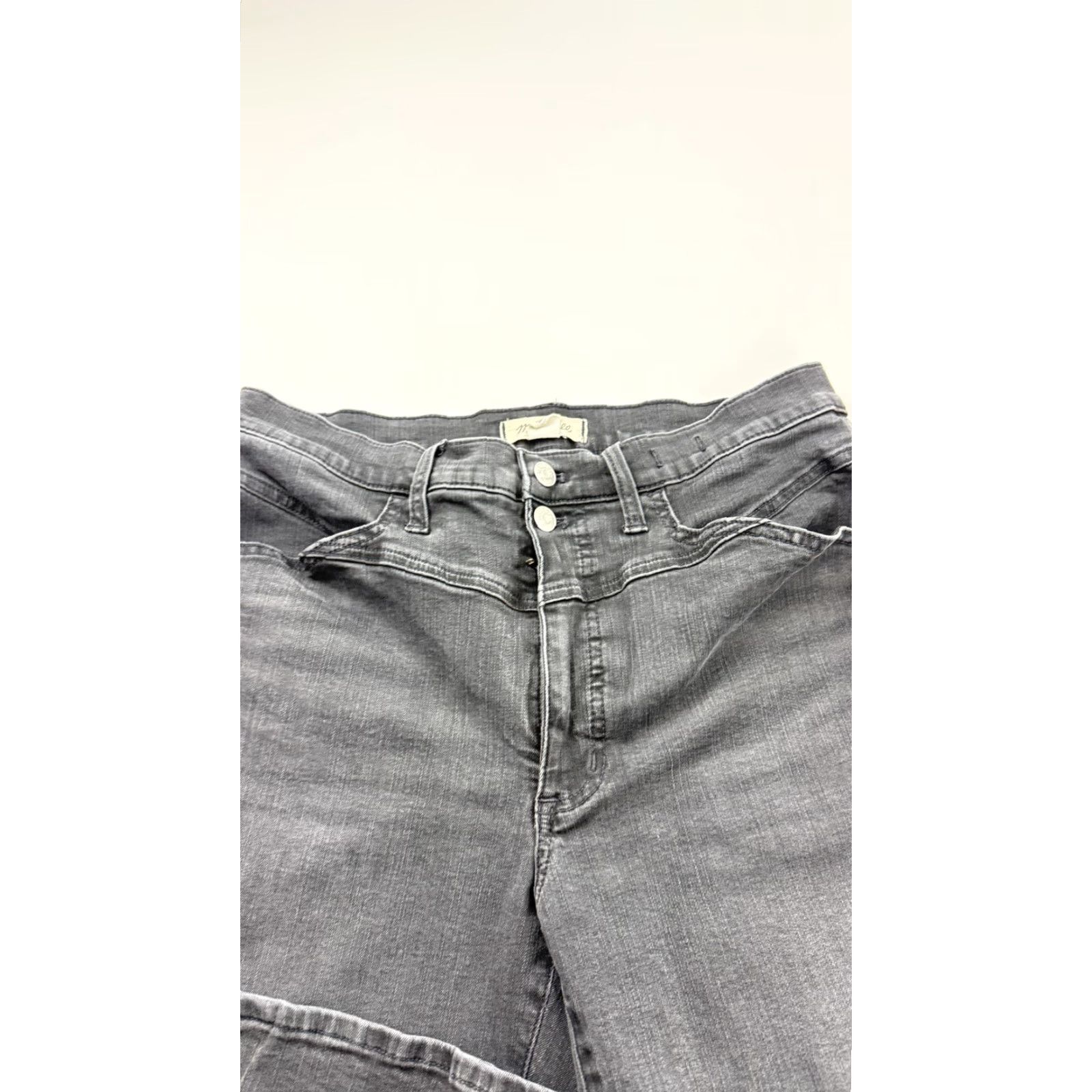 Madewell Madewell Jeans Womens 30 Tall Black Mid Rise Kick Out Stretch Denim Pants Size 30" / US 8 / IT 44 - 2 Thumbnail