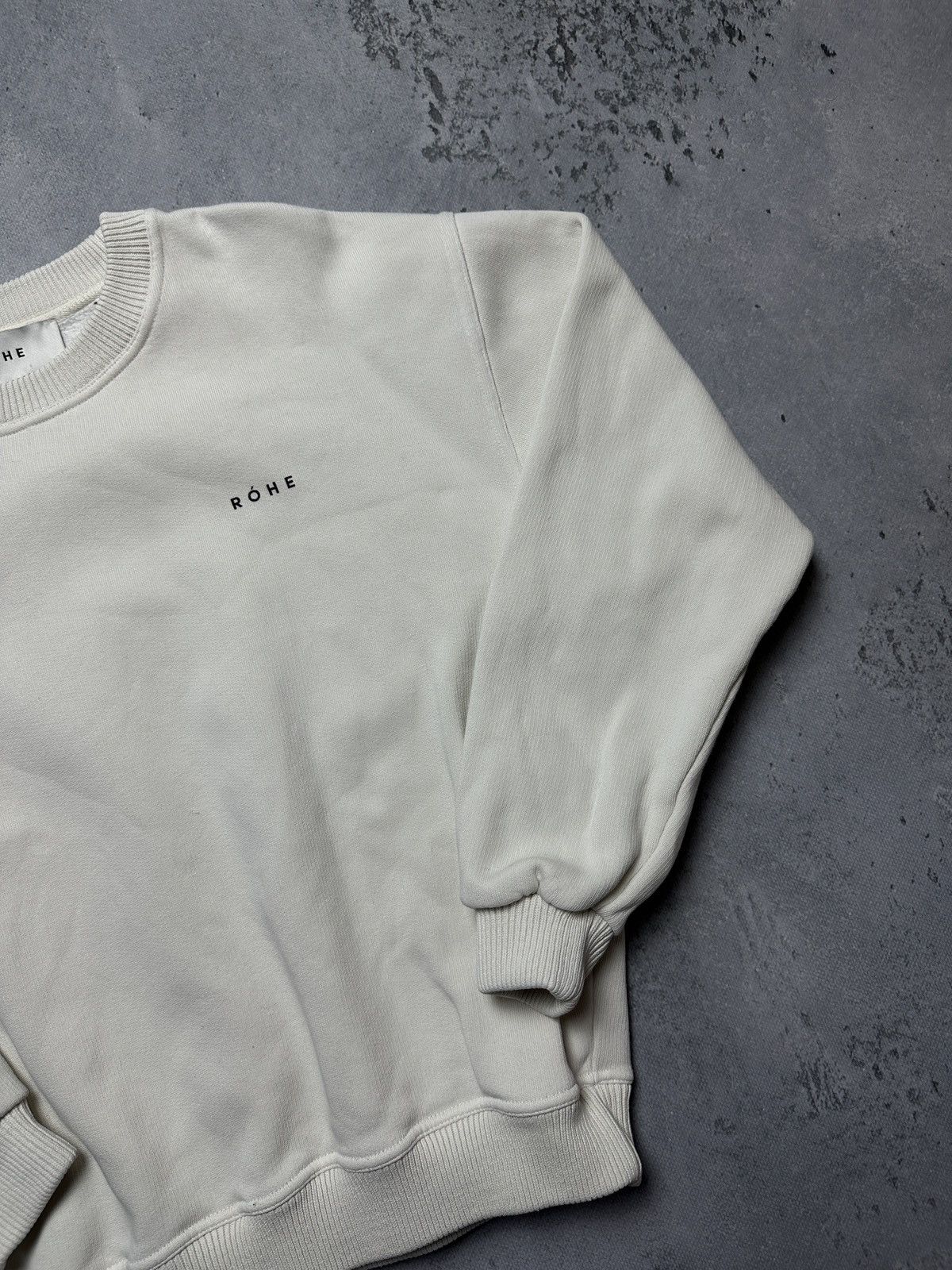 Rohe Rohe Crewneck Logo Print Cotton Sweatshirt Lux Size US M / EU 48-50 / 2 - 3 Thumbnail