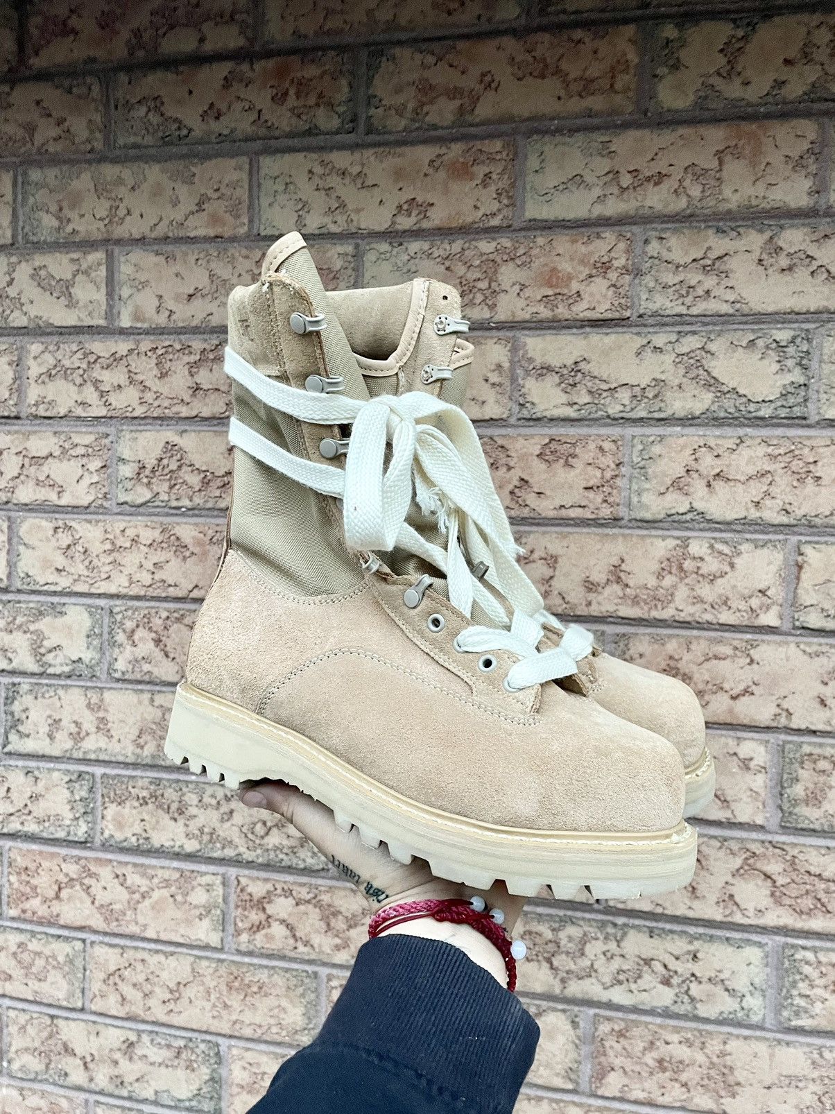 Vintage Vintage Military Tan Desert Combat Boots | Grailed