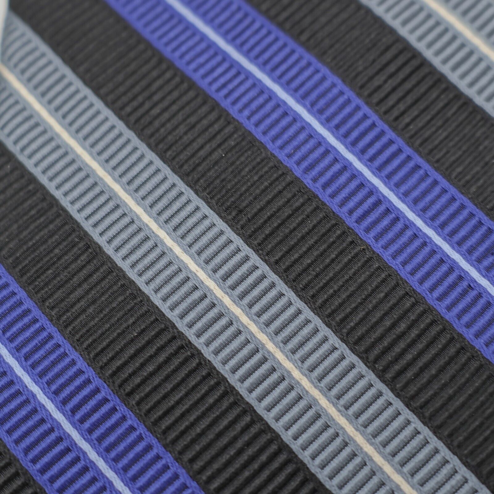 Robert Talbott Robert Talbott Nordstrom Blue Striped Woven Silk / Cotton Ti Size ONE SIZE - 2 Thumbnail