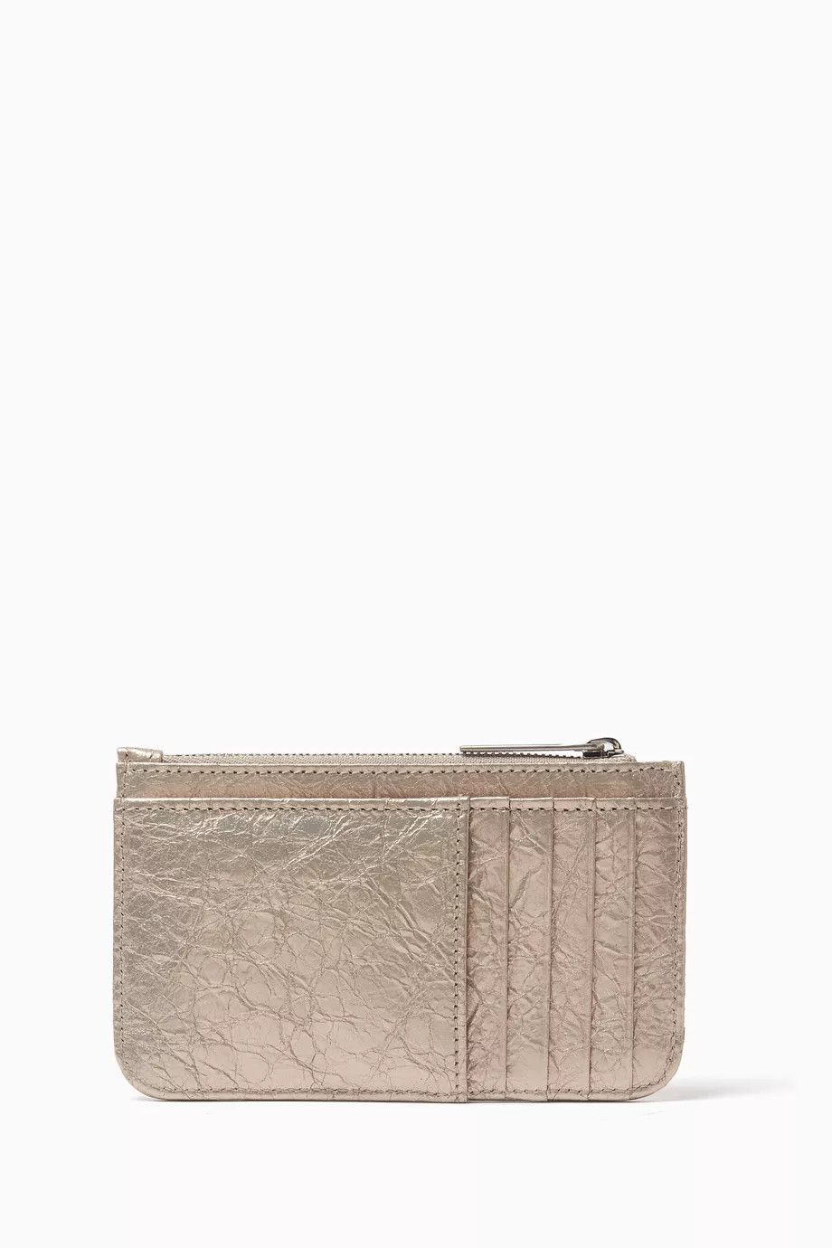 Balenciaga o1mt1gz0125 Size: OS / Monaco Coin Card Holder Metallized Size ONE SIZE - 2 Thumbnail