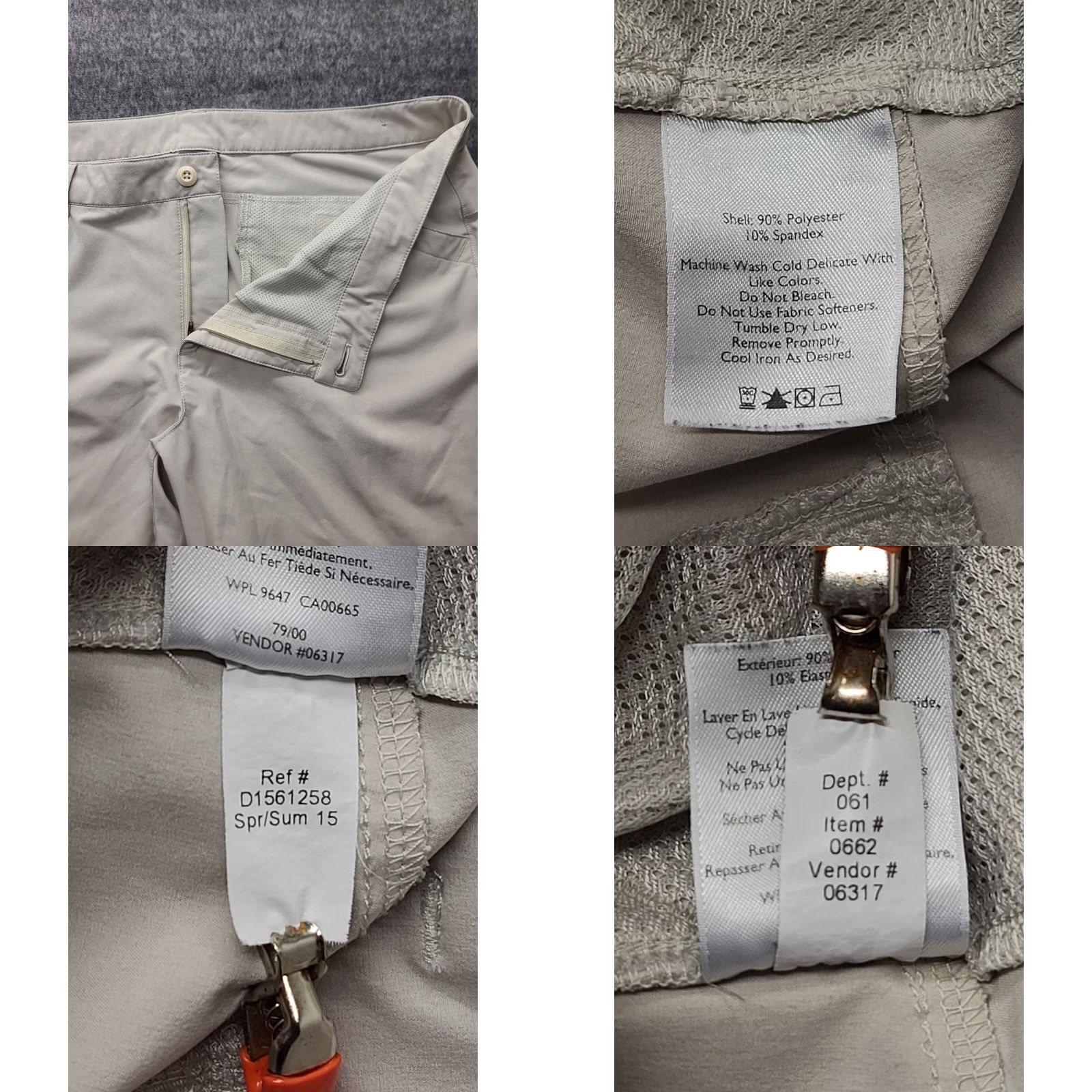 Eddie Bauer Eddie Bauer Travex Capris Womens 16 Regular Fit First Ascent Cargo Hiking Capris Gray Polyester Spandex Size ONE SIZE - 8 Thumbnail