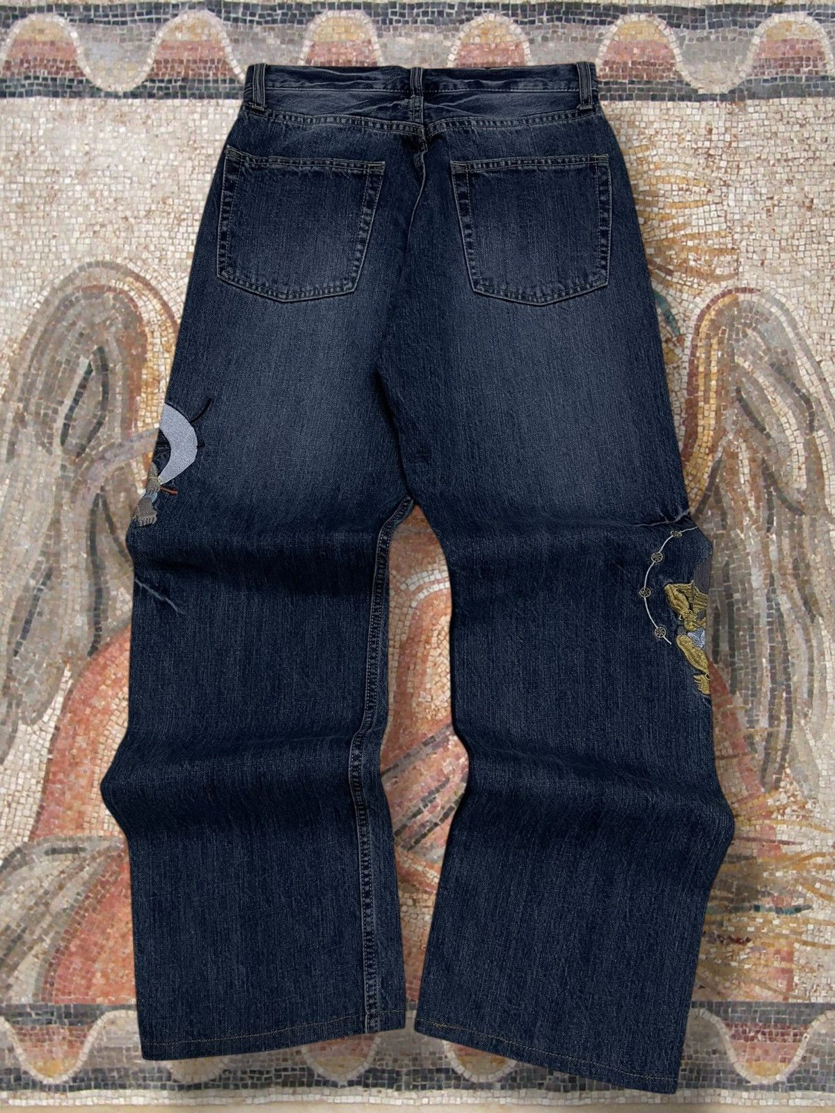 Japanese Brand Vintage Og 90s Japan Designer Karakuri God Traditional Denim Size US 28 / EU 44 - 12 Thumbnail