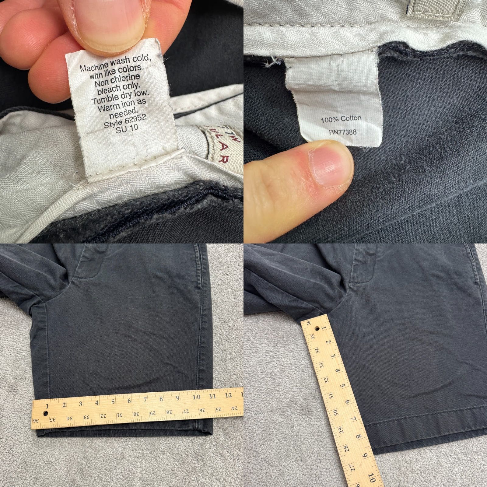 Dockers DOCKERS J.Crew Essential Chino Shorts Mens 42W Brown Flat Front Cotton Casual Chino Breathable Pockets 9in Inseam Vintage N/A Size US 42 / EU 58 - 8 Thumbnail