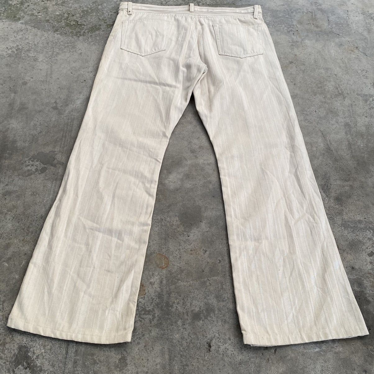 Designer × Japanese Brand × semanticdesign Semantic Design Stripe Flare Jeans Size US 34 / EU 50 - 5 Thumbnail