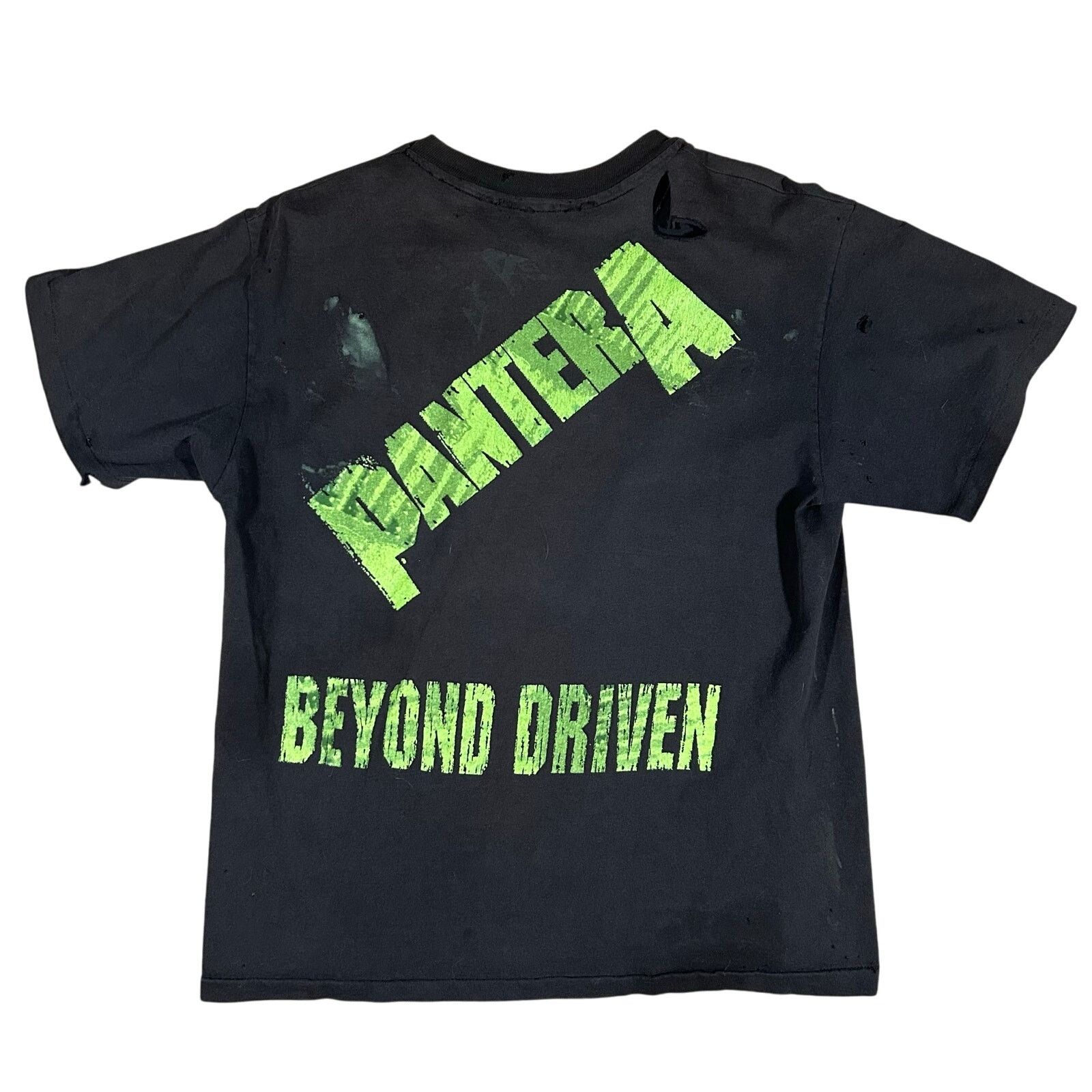 Vintage Vintage 1992 Pantera Beyond Driven Thrashed T- Shirt 90's Size US L / EU 52-54 / 3 - 4 Thumbnail