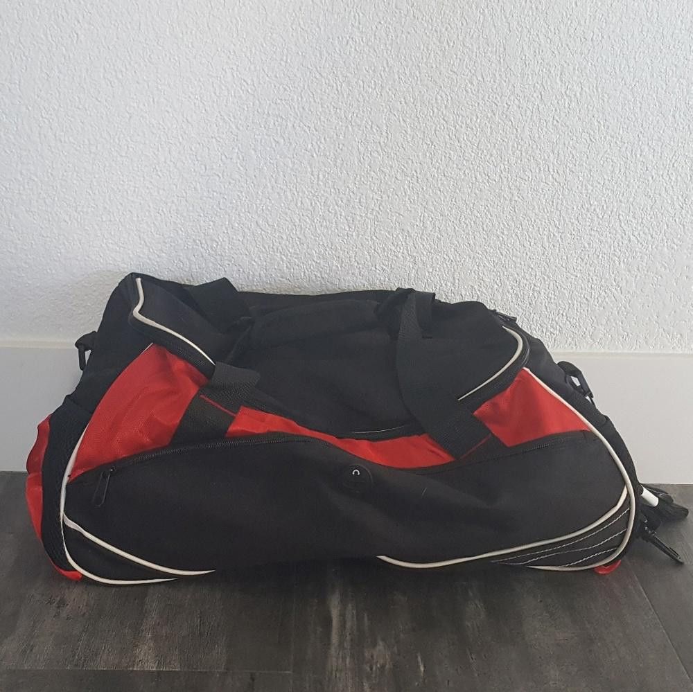 Designer Black Red Gym Duffle Size ONE SIZE - 1 Thumbnail