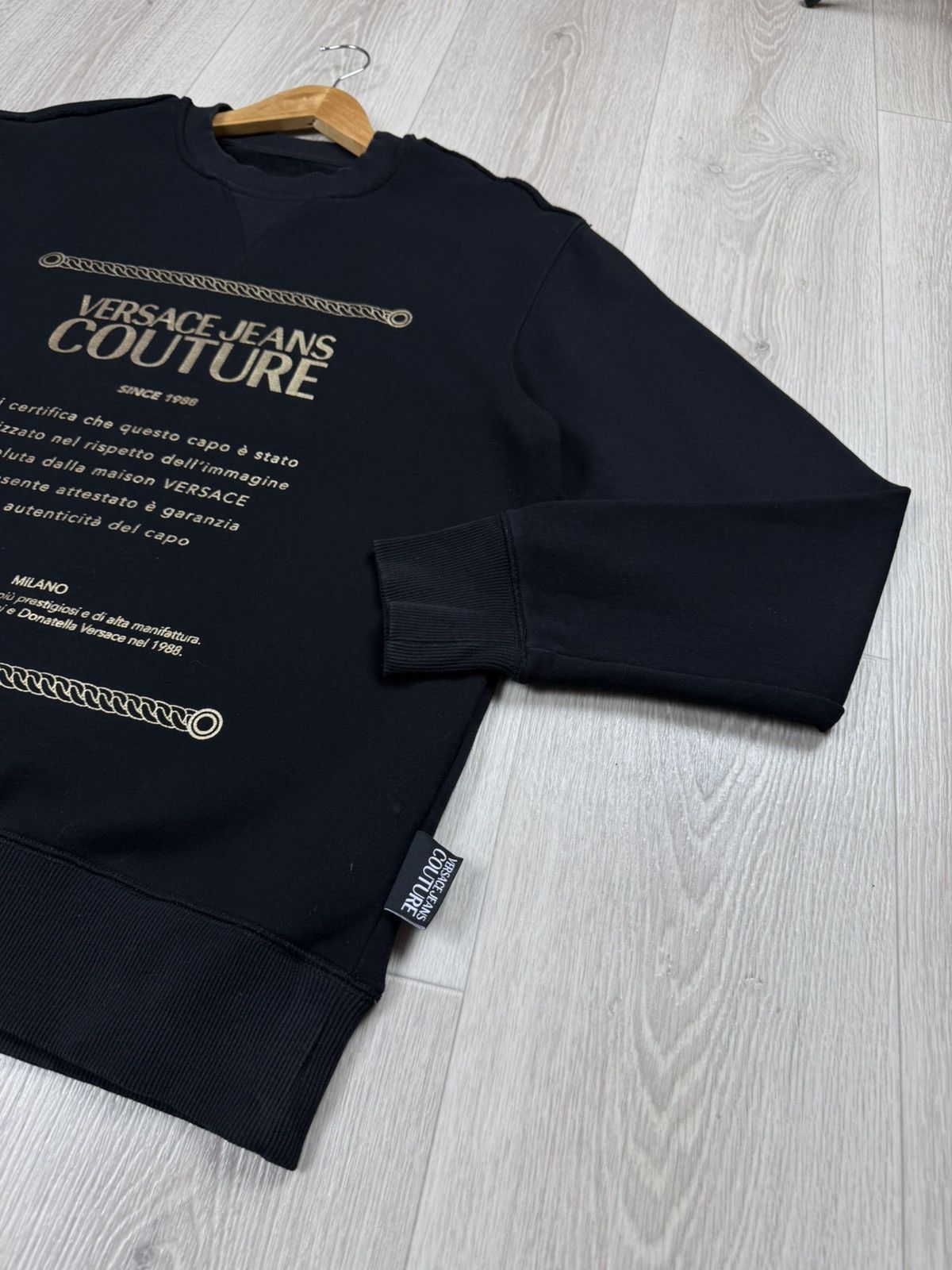 Versace Jeans Couture Versace Jeans Couture Big Logo Men's Crewneck Sweatshirt Size US S / EU 44-46 / 1 - 4 Thumbnail