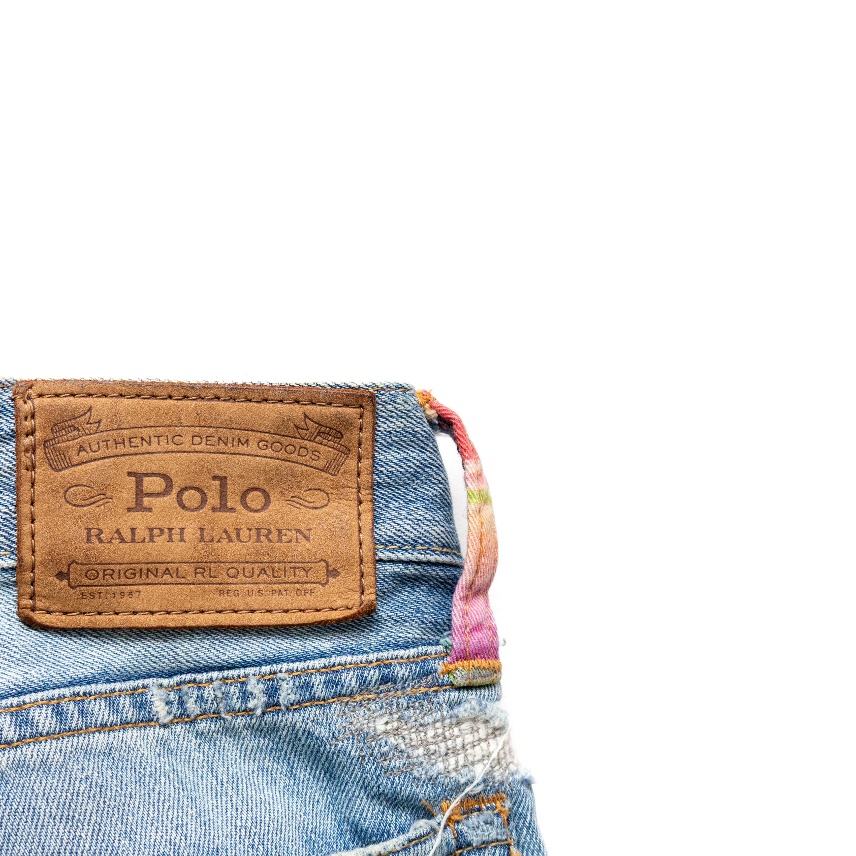 Polo Ralph Lauren Polo Ralph Lauren Sullivan Slim Patchwork Distressed Jeans Size US 36 / EU 52 - 3 Thumbnail