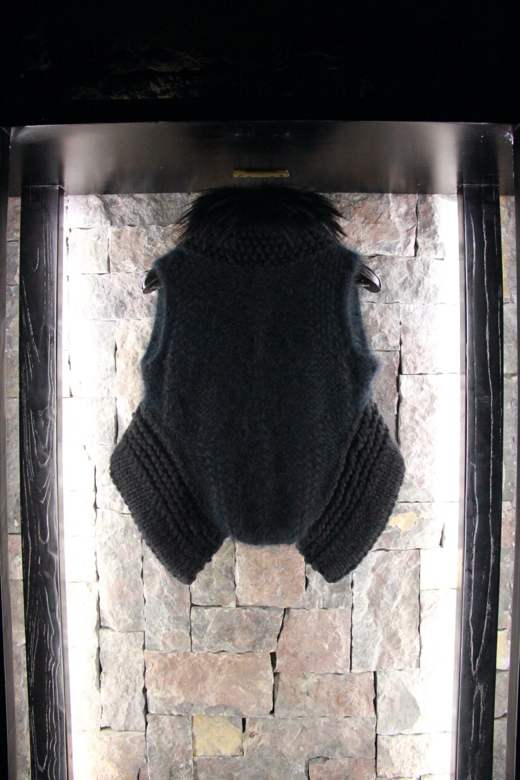 Rick Owens Rick Owens Mink Fur Collar Knitted Vest Size US XXS / EU 40 - 4 Thumbnail