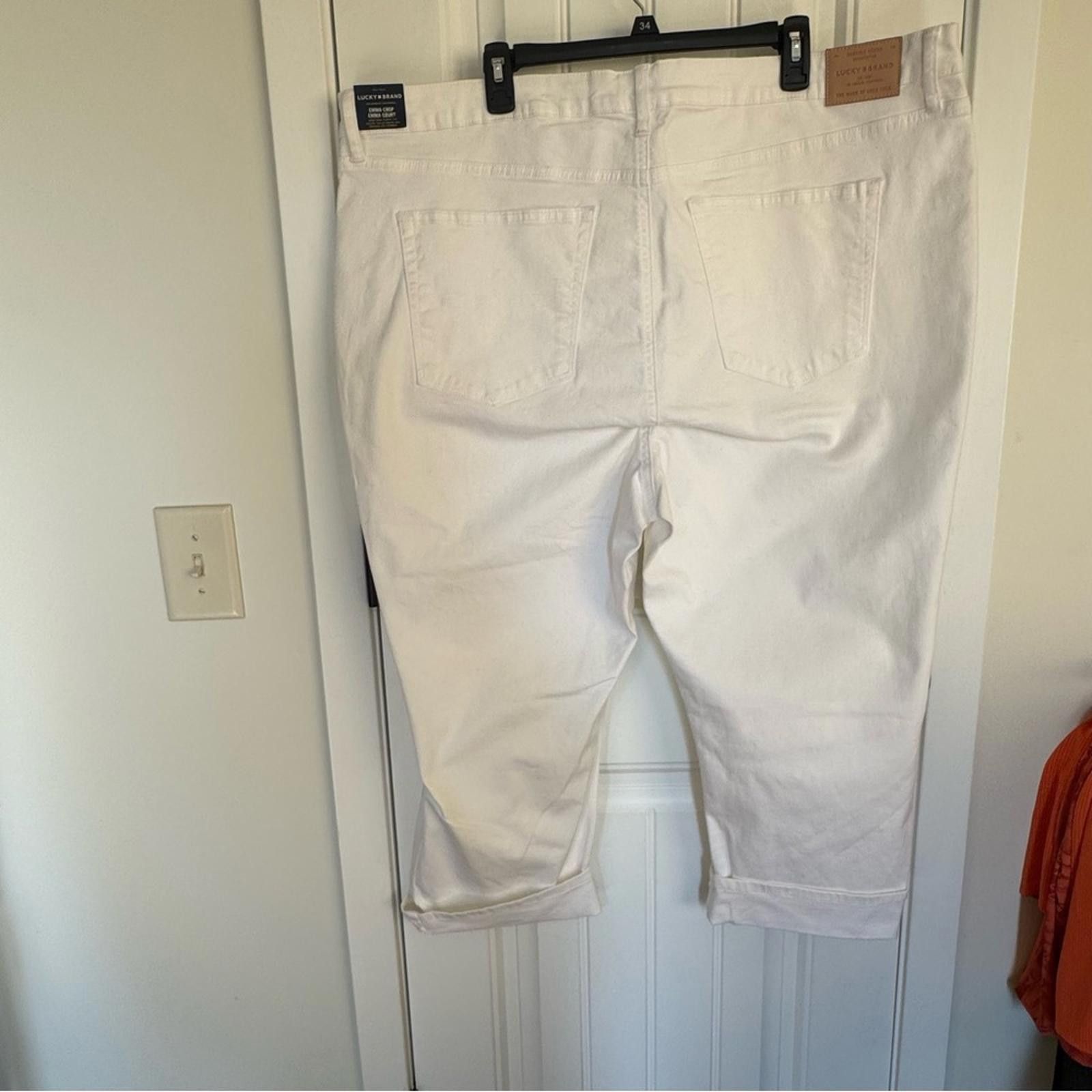 Lucky Brand NWT Lucky Brand Emma Crop Pants- Size 24 Size 42" / US 20 - 5 Thumbnail