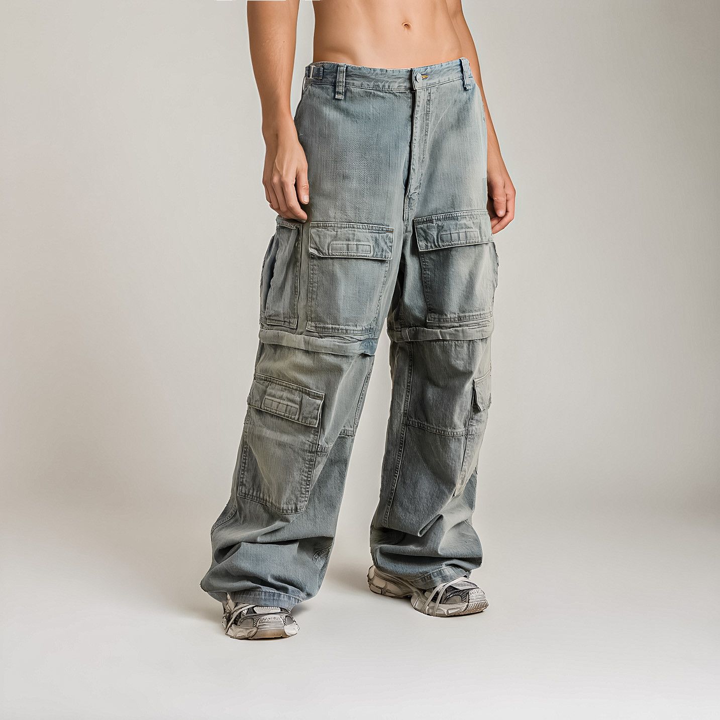 Balenciaga Balenciaga Reversible Cargo Jeans Size US 32 / EU 48 - 2 Thumbnail