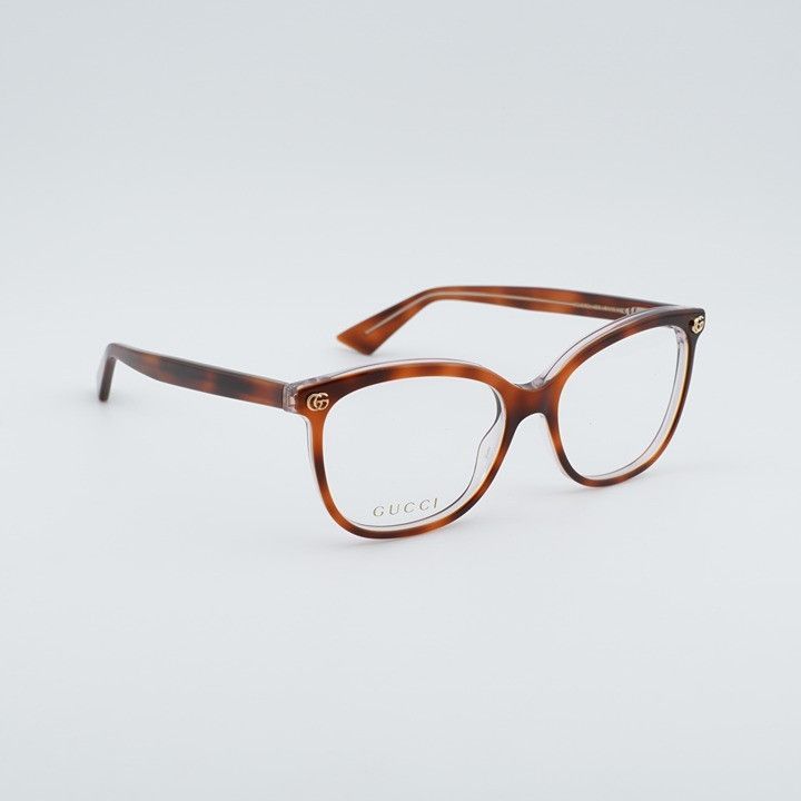 Gucci Gucci GG1816O 008 Eyeglasses Havana on Transparent 54mm Size ONE SIZE - 5 Thumbnail