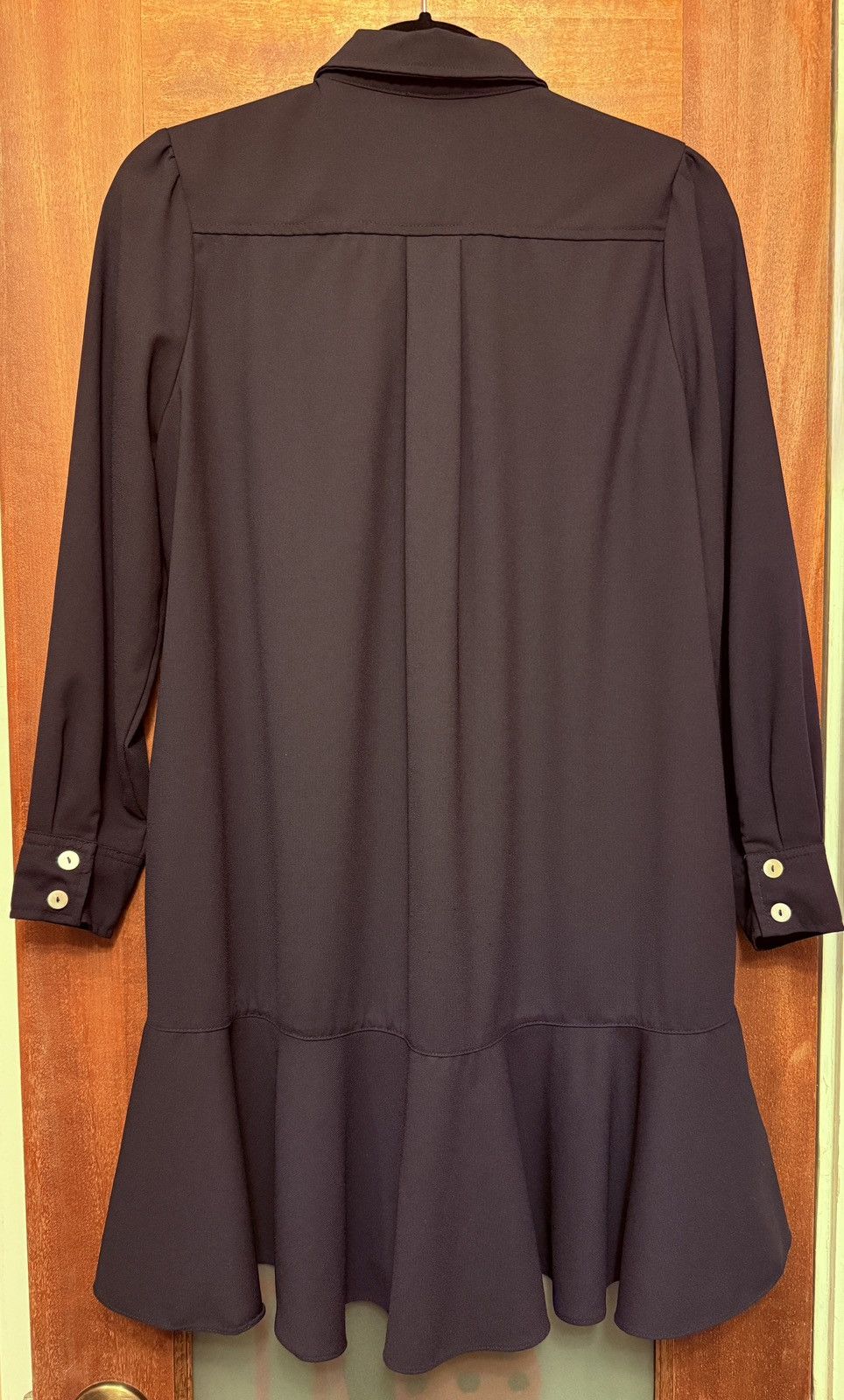 Other Tuckernuck Black Callahan Long Sleeve Crepe Shirt Dress Size S / US 4 / IT 40 - 9 Thumbnail