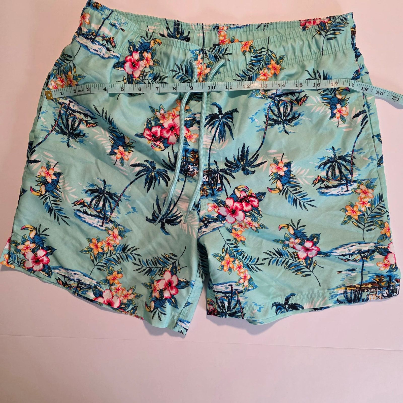 George George Tropical Swim Trunks Mens Medium 32-34 Beach Shorts Size US 32 / EU 48 - 2 Thumbnail