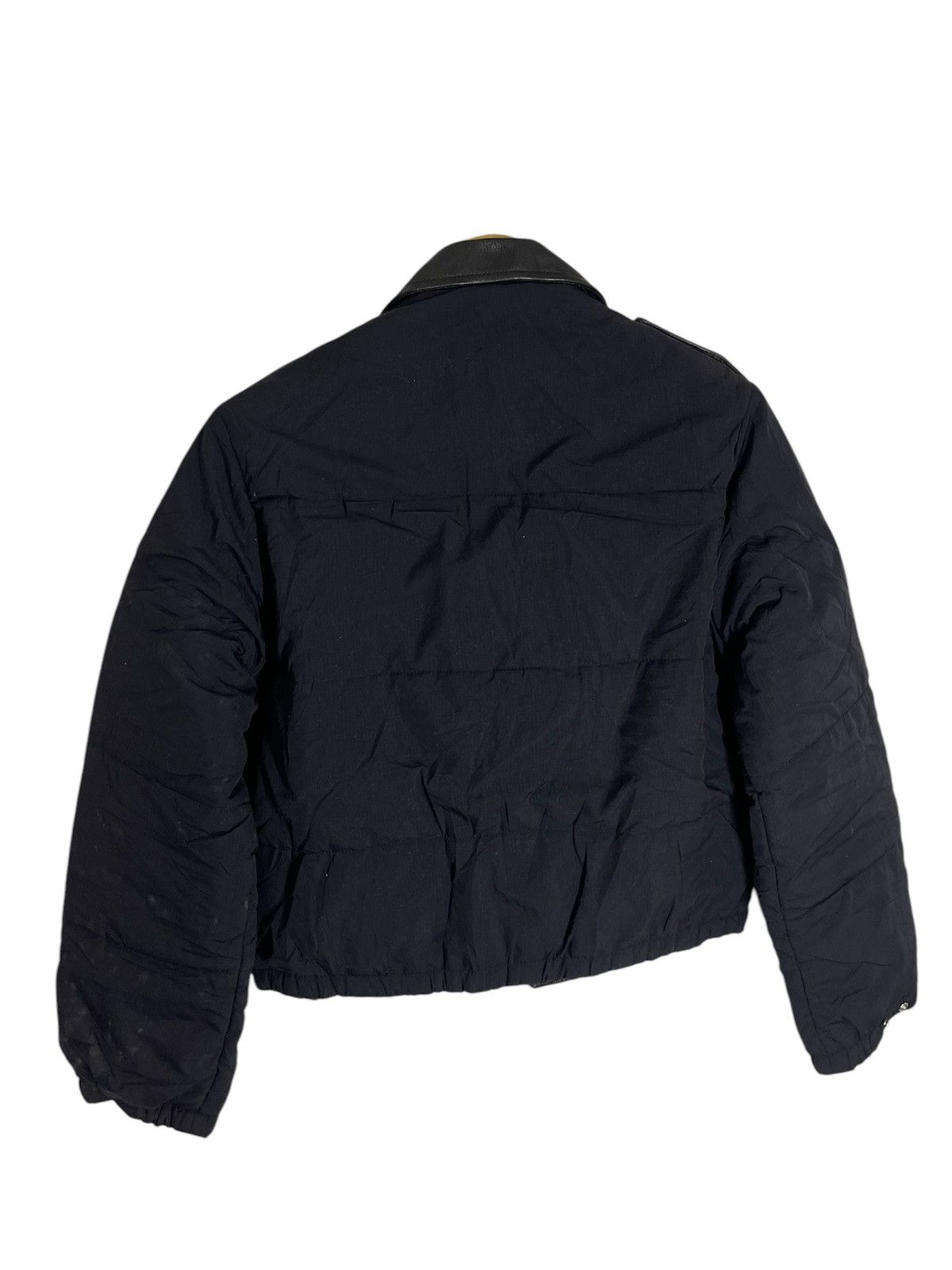 Japanese Brand DOUBLE COLLAR HYBRID LEATHER + POLYESTER JACKETROCK STAR Size US M / EU 48-50 / 2 - 2 Thumbnail