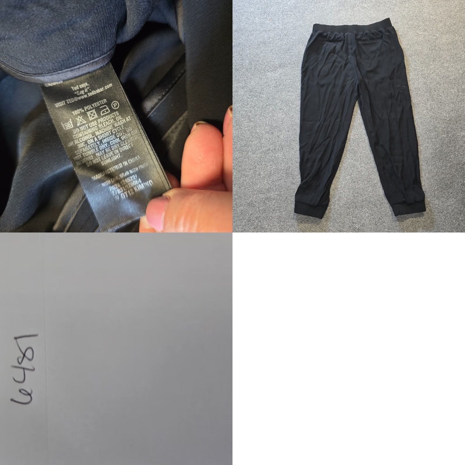 Ted Baker Ted Baker Pants Womens XL Black Joggers Pull On Pockets Minimal Casual Capsule Size 40" / US 18 - 8 Thumbnail