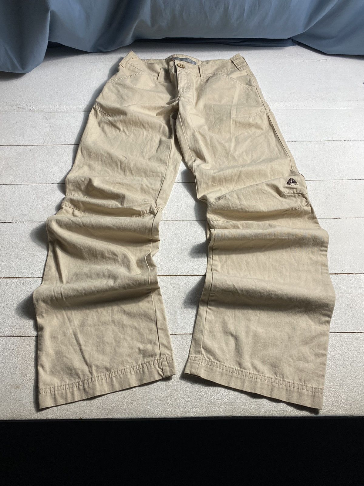 Nike ACG × Vintage 90s🔥NIKE ACG FLARE RELAXED FIT WOMENS GORPCORE Y2K PANTS Size 27" / US 4 / IT 40 - 2 Thumbnail
