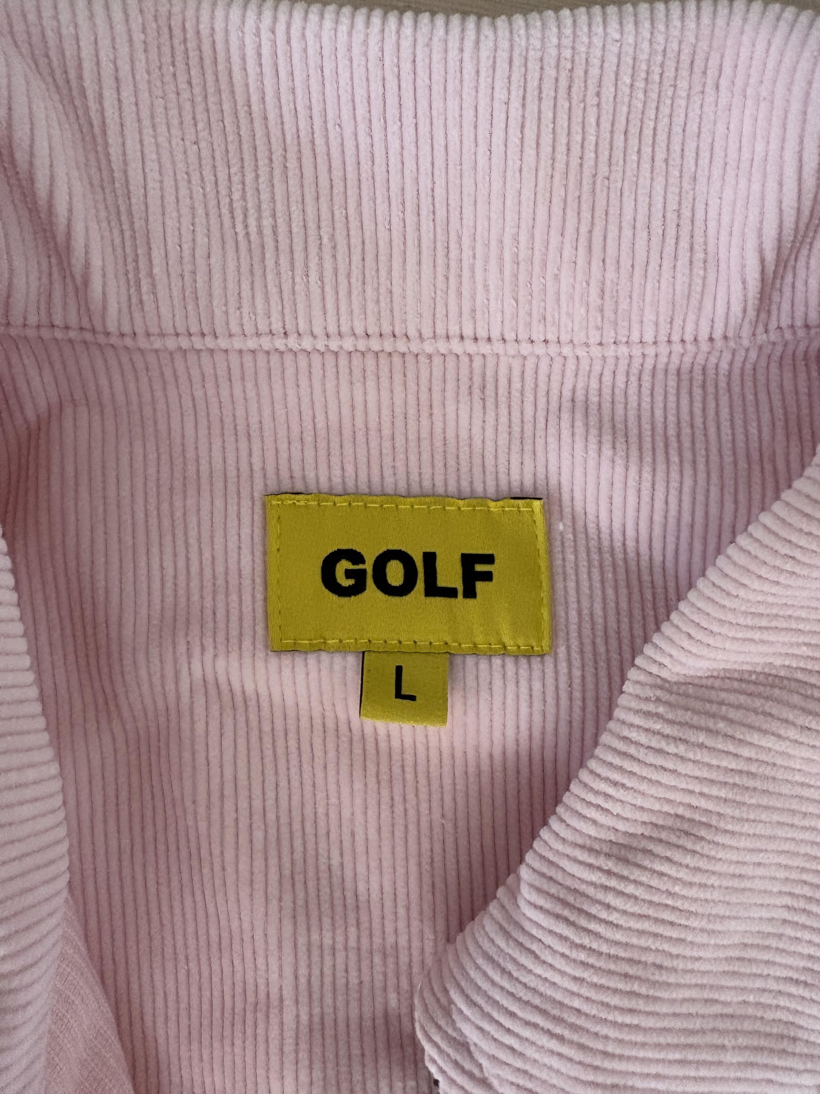 Golf Wang Olde Corduroy Half Zip Work Shirt Pink Size L / US 10 / IT 46 - 5 Thumbnail