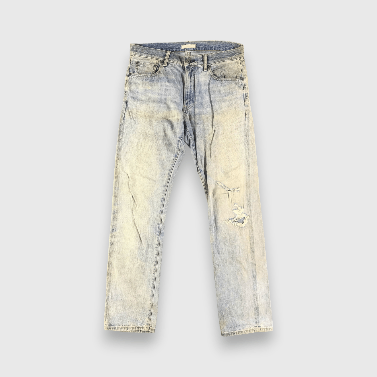Japanese Brand Uniqlo Redline Jeans Light Wash Denim -J2755 Size US 34 / EU 50 - 1 Thumbnail