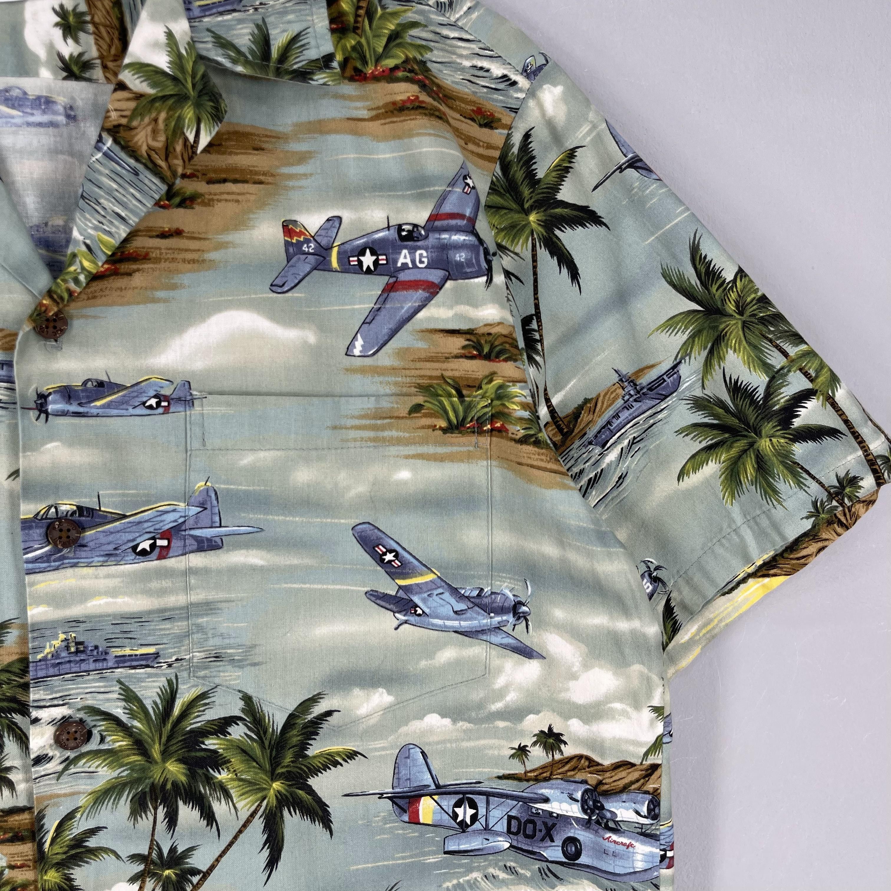 Vintage Vintage 90s Hawaiian Honolulu Beach American Flying Squad Size US M / EU 48-50 / 2 - 3 Thumbnail