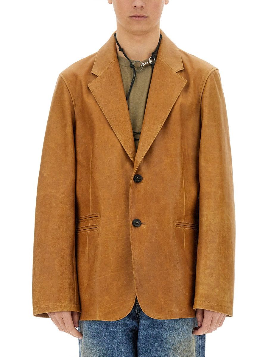 Our Legacy OUR LEGACY LEATHER OPENING BLAZER - BROWN (IT 50) Size 40R - 1 Thumbnail