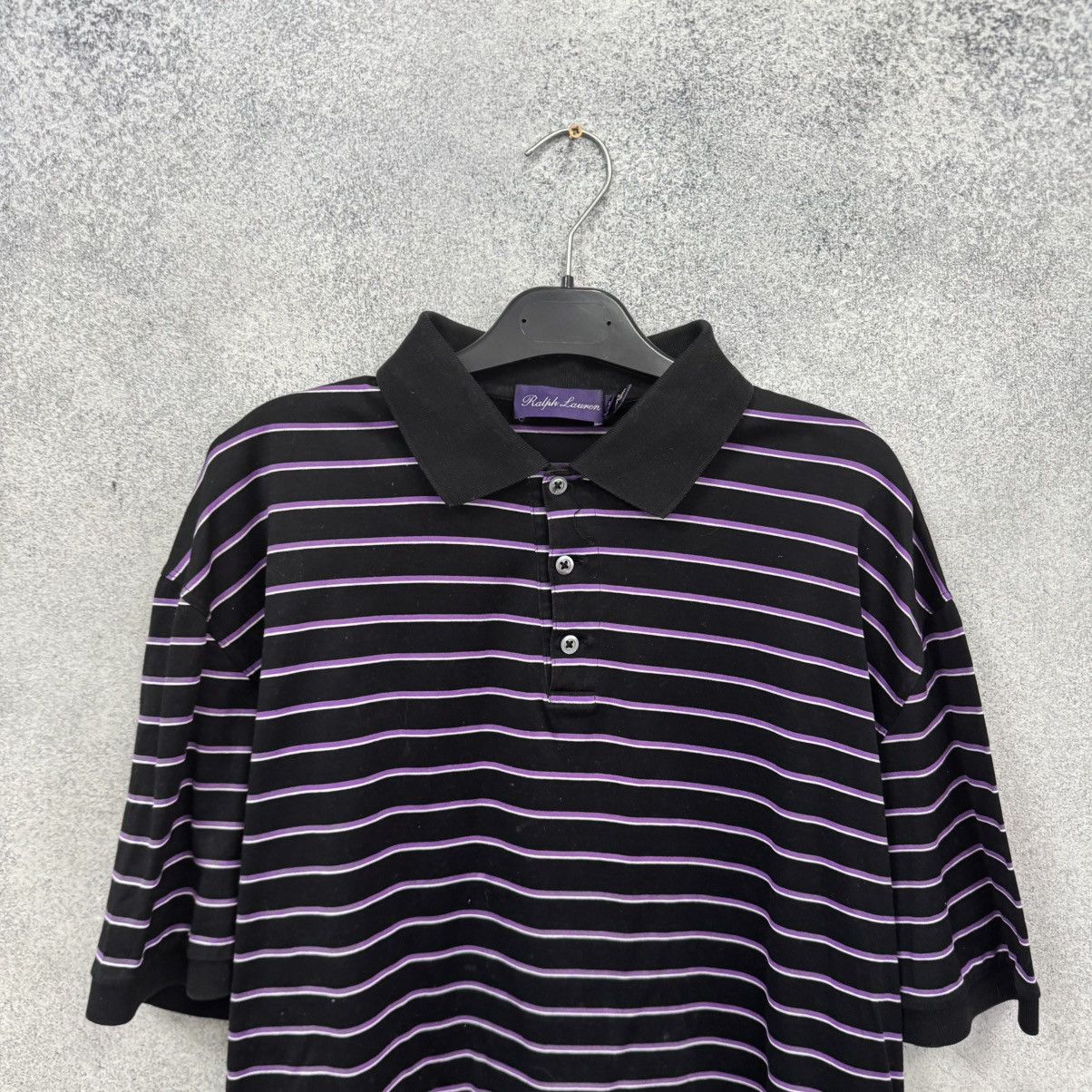 Polo Ralph Lauren Polo Ralph Lauren T Shirt Purple Label Striped Size US XL / EU 56 / 4 - 2 Thumbnail