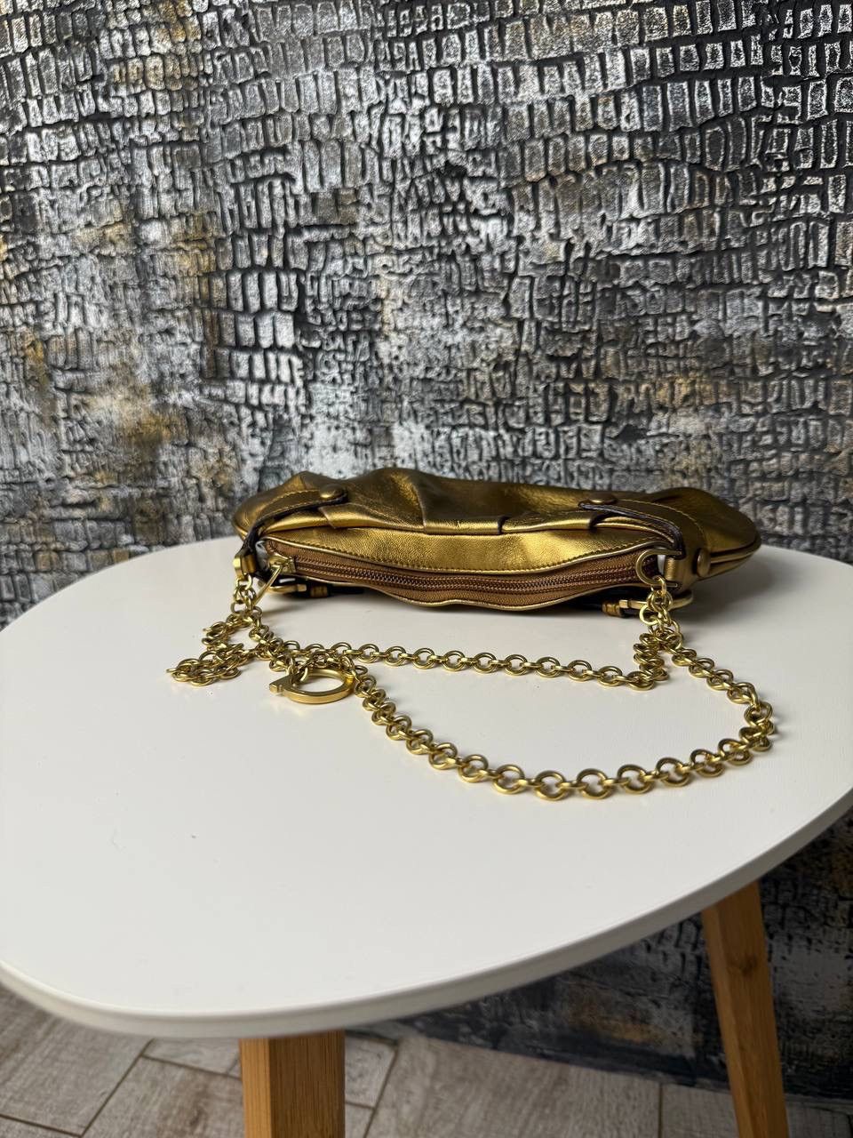 Salvatore Ferragamo Salvatore Ferragamo Gold Chain Shoulder Bag Size ONE SIZE - 15 Thumbnail