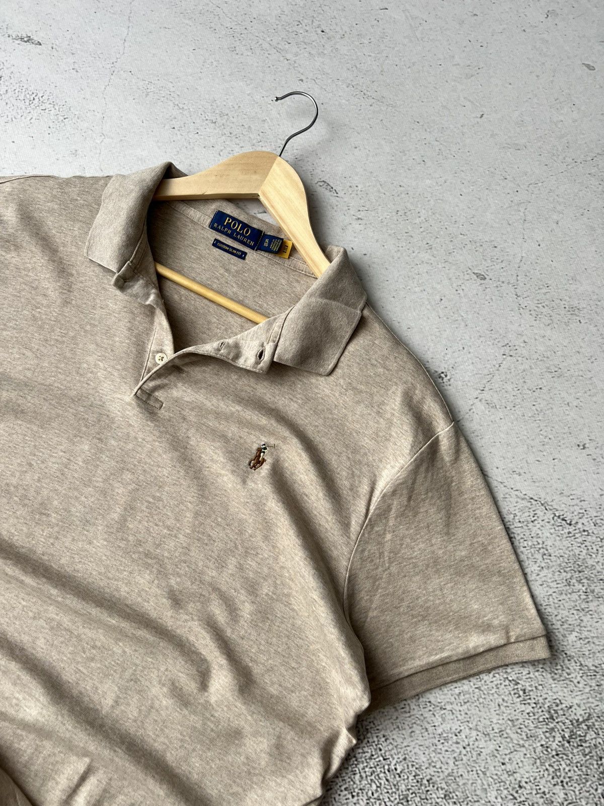 Polo Ralph Lauren 💥 Ralph Lauren Sand Polo Shirt XL – Embroidered Logo Size US XL / EU 56 / 4 - 3 Thumbnail