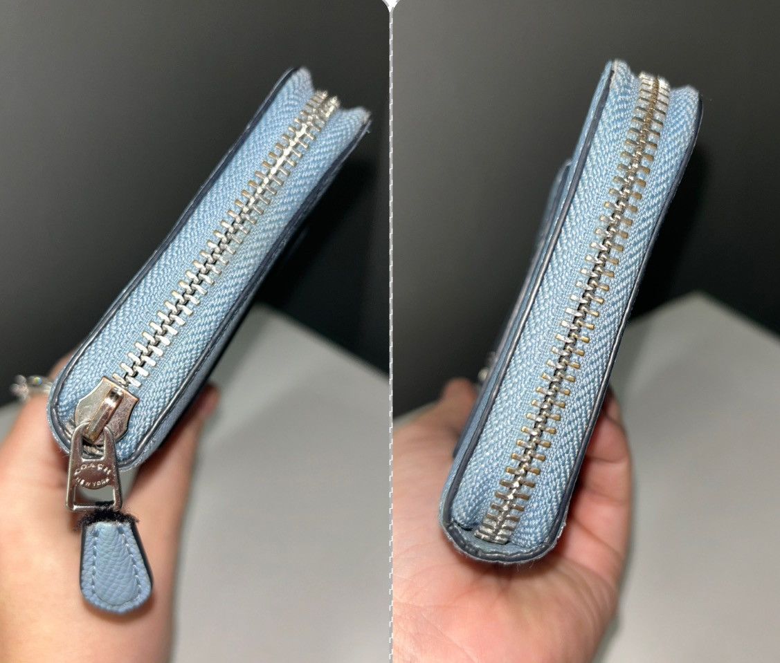 Coach Coach Light Blue Leather Zippy Wallet Size ONE SIZE - 14 Thumbnail