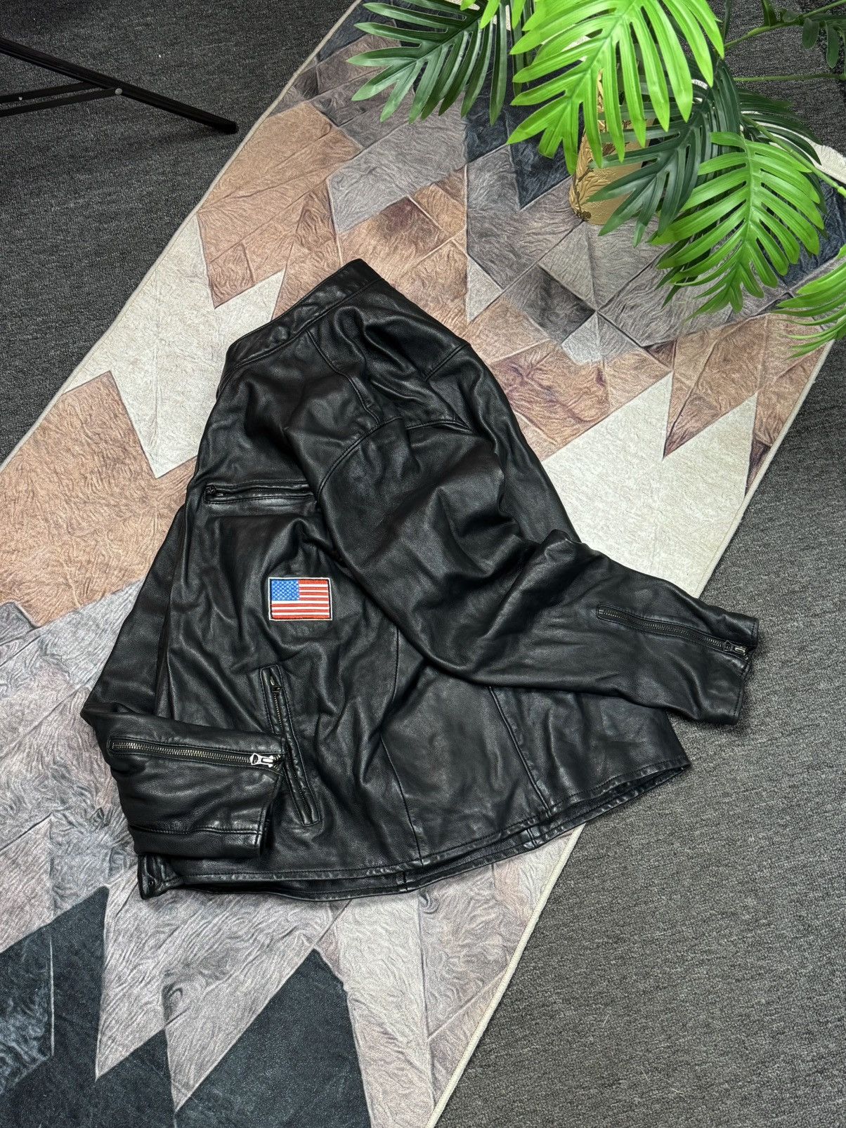 Polo Ralph Lauren Polo Ralph Lauren Leather Racer Moto Biker Jacket Size XXL Size US XXL / EU 58 / 5 - 20 Thumbnail