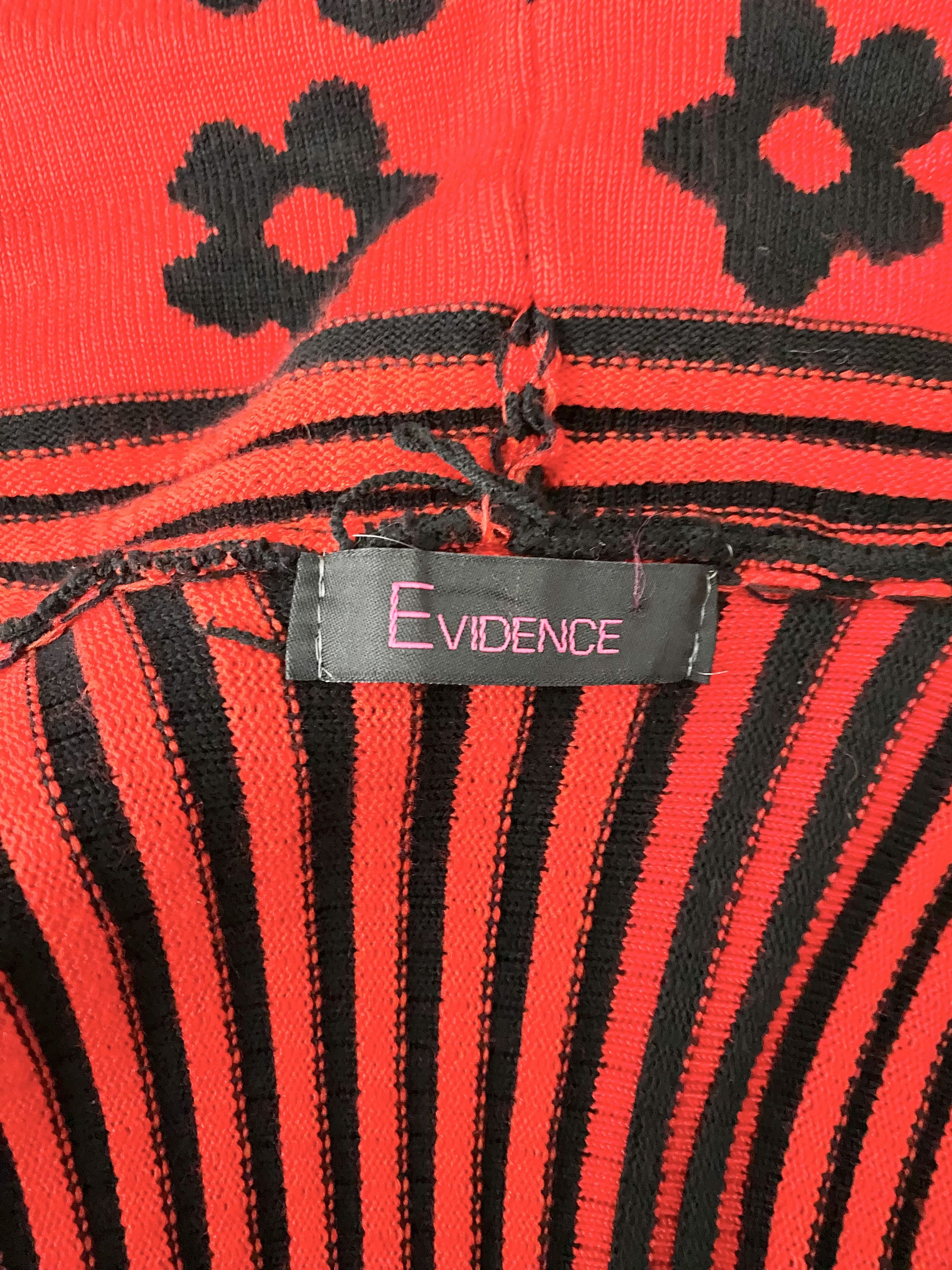 Dolls Kill Evidence - Red / Black Cardigan Size ONE SIZE - 6 Thumbnail