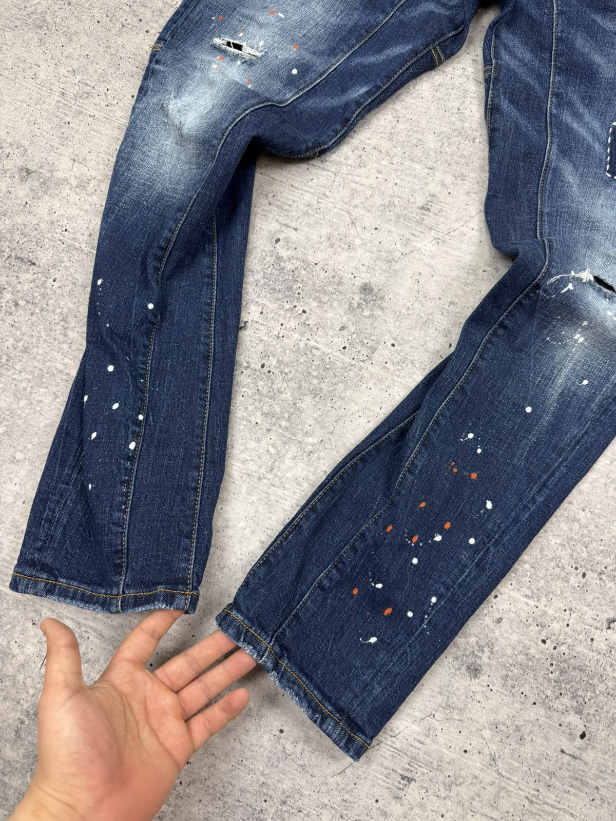 Dsquared2 Dsquared2 Dsquared Painted Patchwork Italian Jeans Trousers Size US 36 / EU 52 - 6 Thumbnail