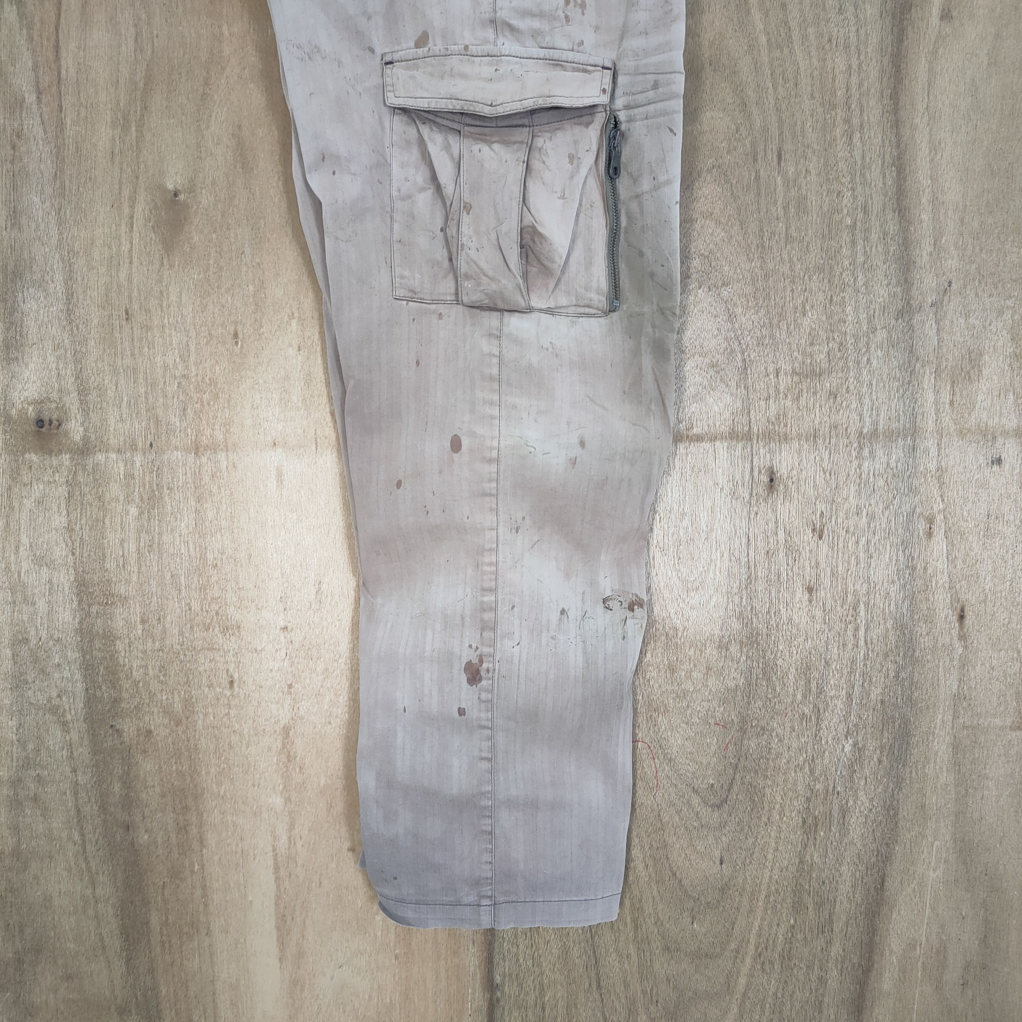 Melrose VINTAGE MELROSE FADED BROWN CARGO PANTS Size US 34 / EU 50 - 17 Thumbnail