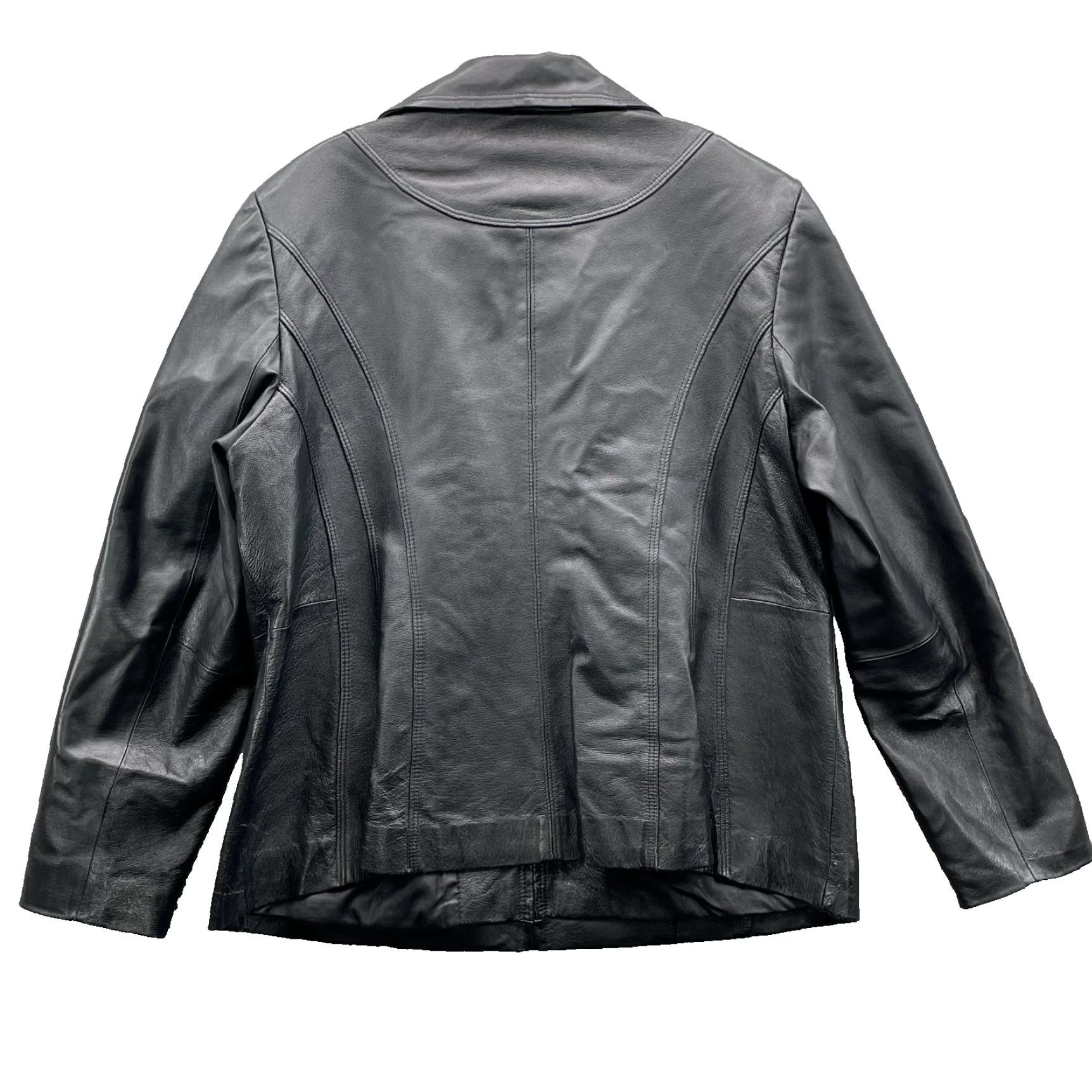 Vintage East 5th Leather Jacket Womens 1x Zip Up 90s Classic Moto Chic Streetwear Biker Size XL / US 12-14 / IT 48-50 - 2 Thumbnail
