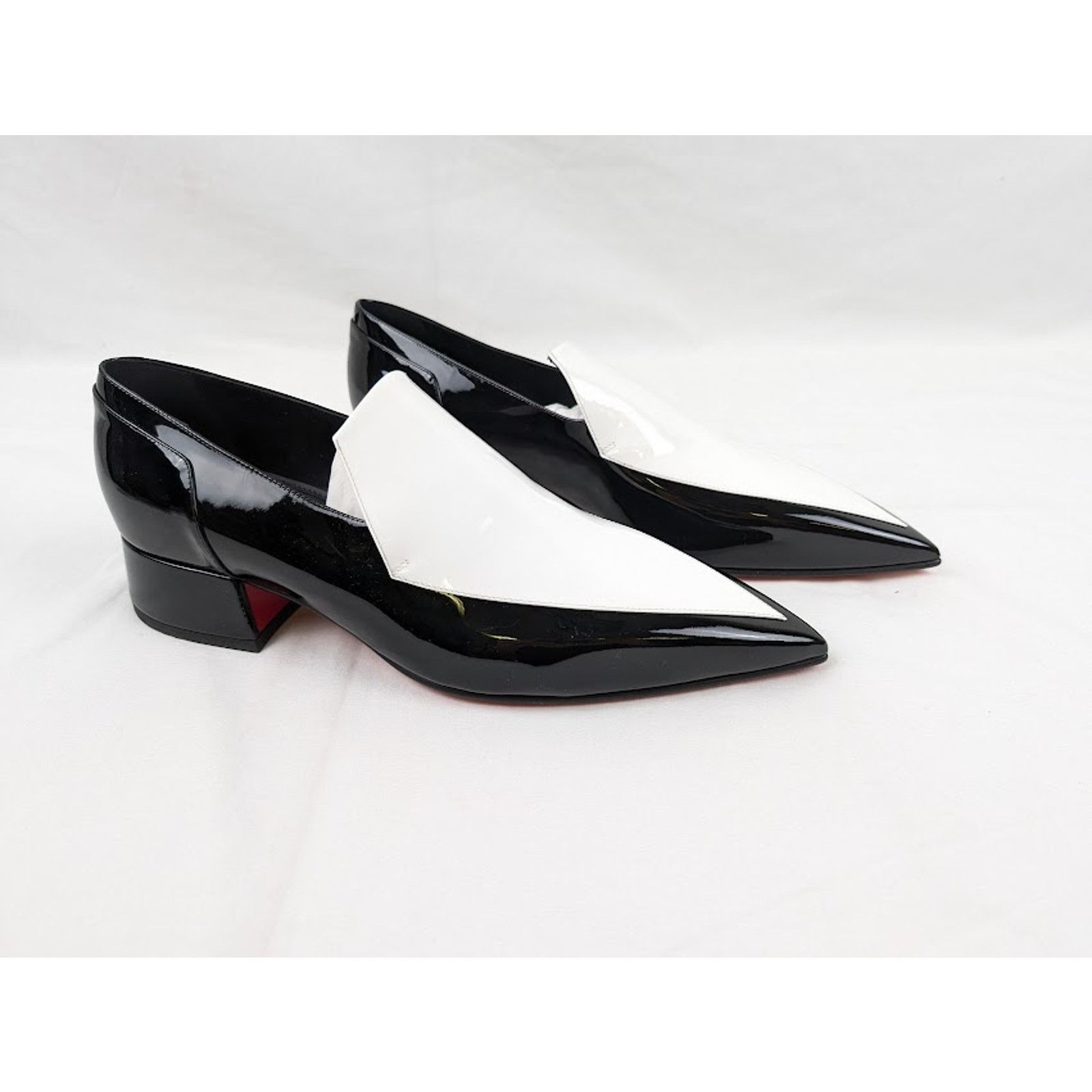Christian Louboutin o1rshd1 Aiglon 30 Shoes in White / Black Size US 9.5 / EU 42-43 - 8 Thumbnail
