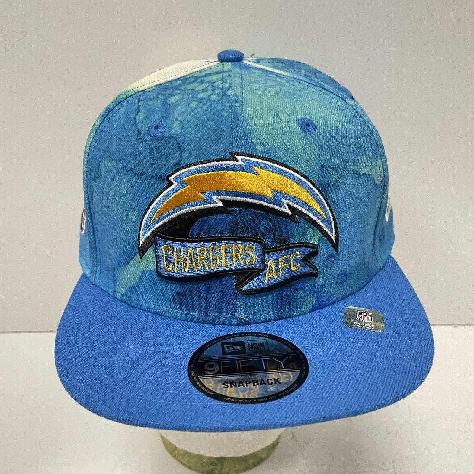 New Era Los Angeles Chargers Hat Cap Blue Snapback New Era 9FIFTY Grailed