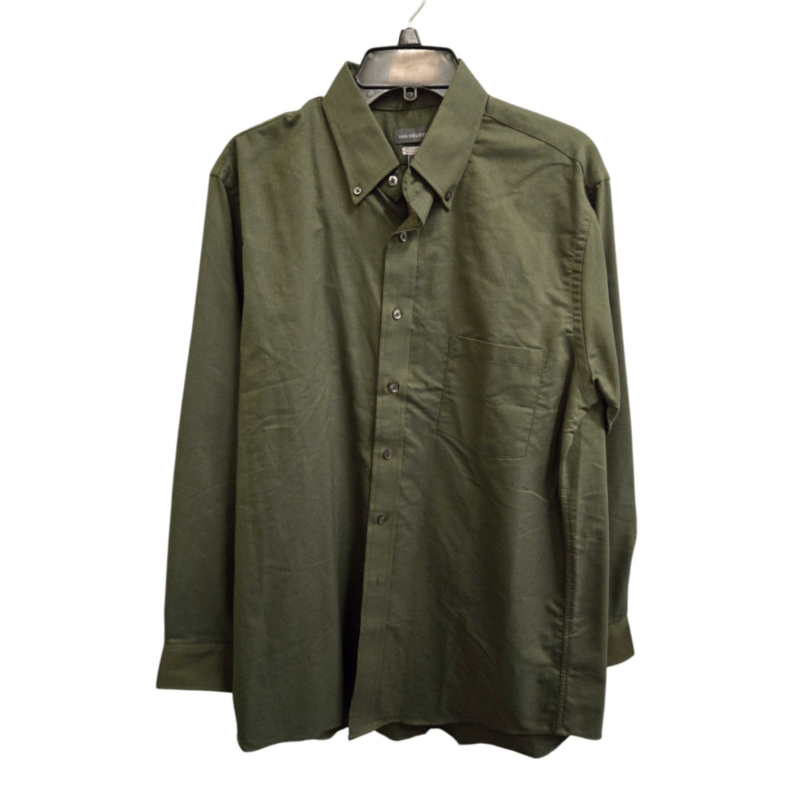 Van Heusen Med Green Van Heusen Button-Down Shirt Size US M / EU 48-50 / 2 - 1 Preview