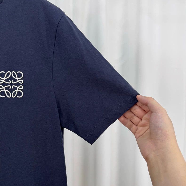 Loewe LOEWE Dark blue embroidered Logo short sleeves Size US XS / EU 42 / 0 - 4 Thumbnail